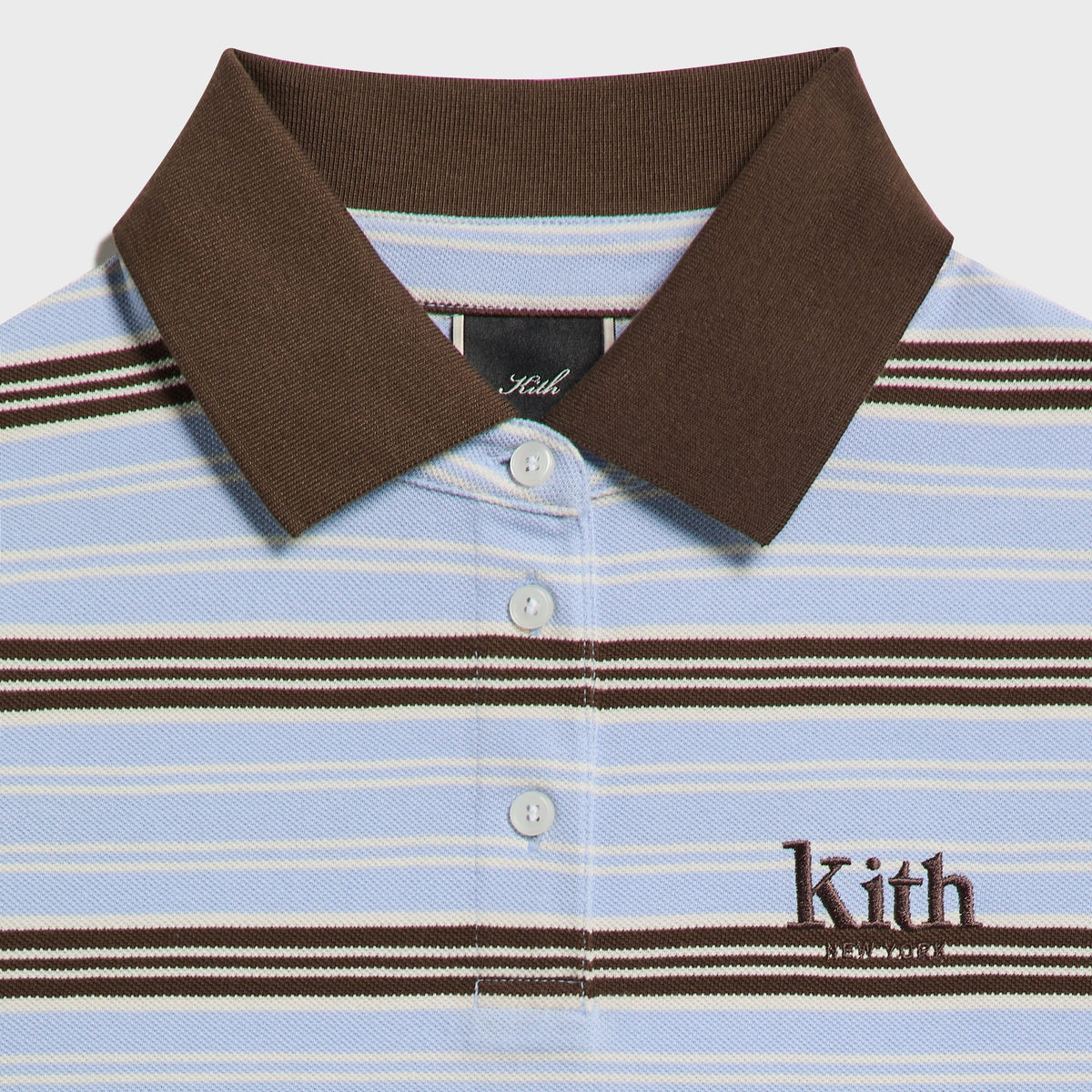 Kith Women Selwyn Striped Polo Long Sleeve - Almas
