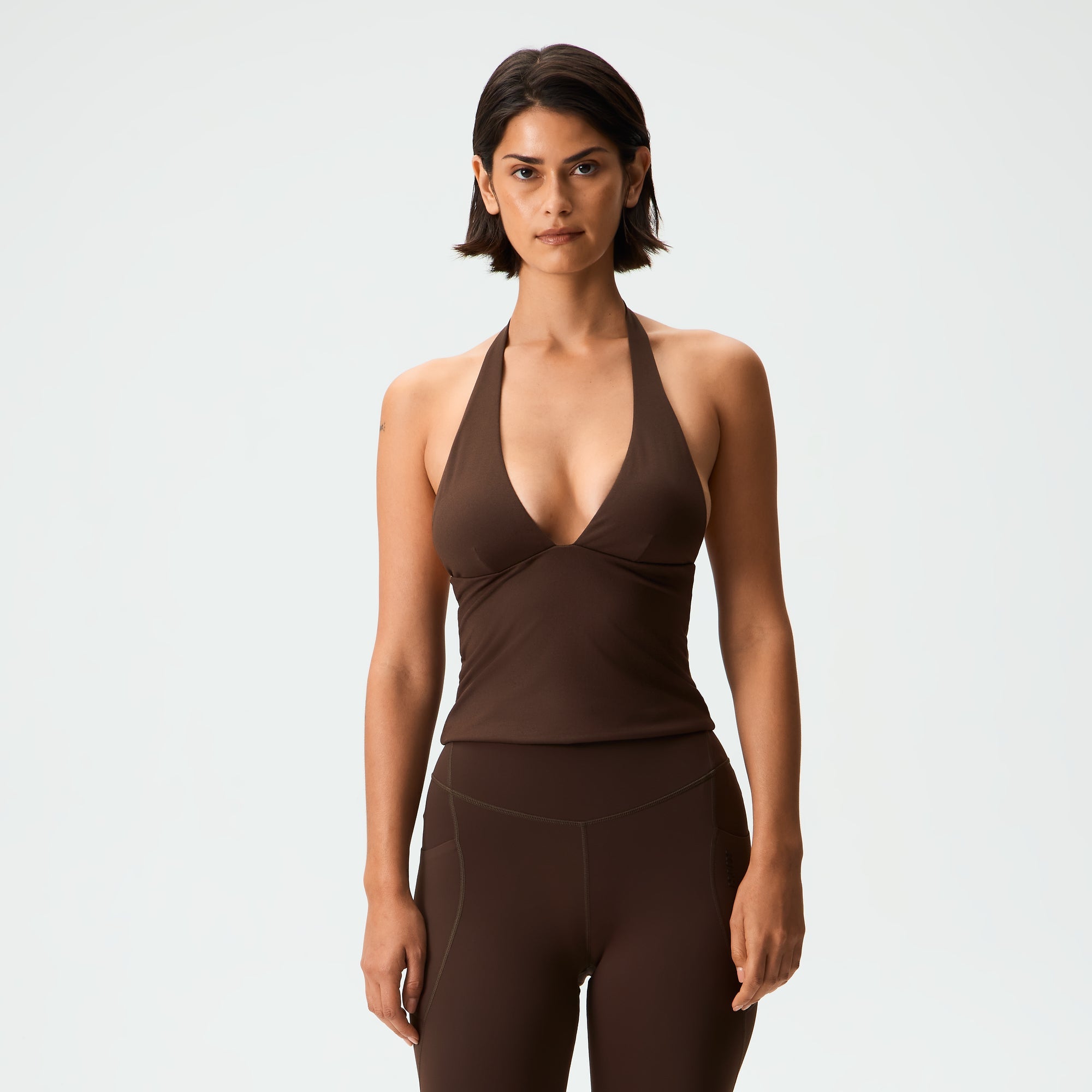 Kith Women Studio Halsey Halter Plunge Tank - Legacy – Kith Japan