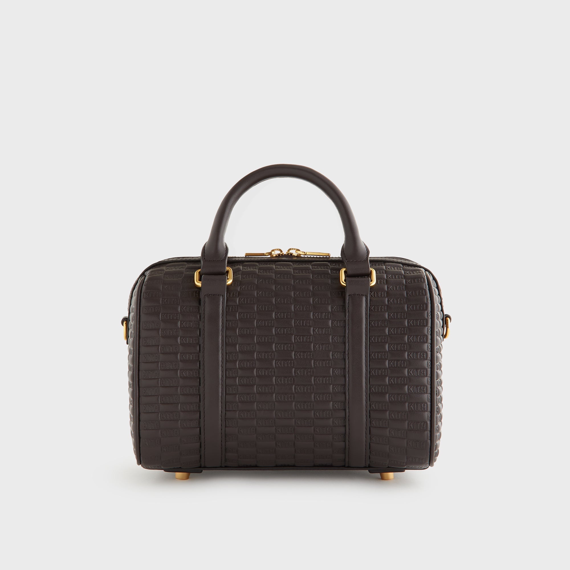 新品タグ付き　KITH ブラック トートバッグ　モノグラム Kith Women Leather Monogram Smooth Harlowe Bag - Ganache – Kith Japan