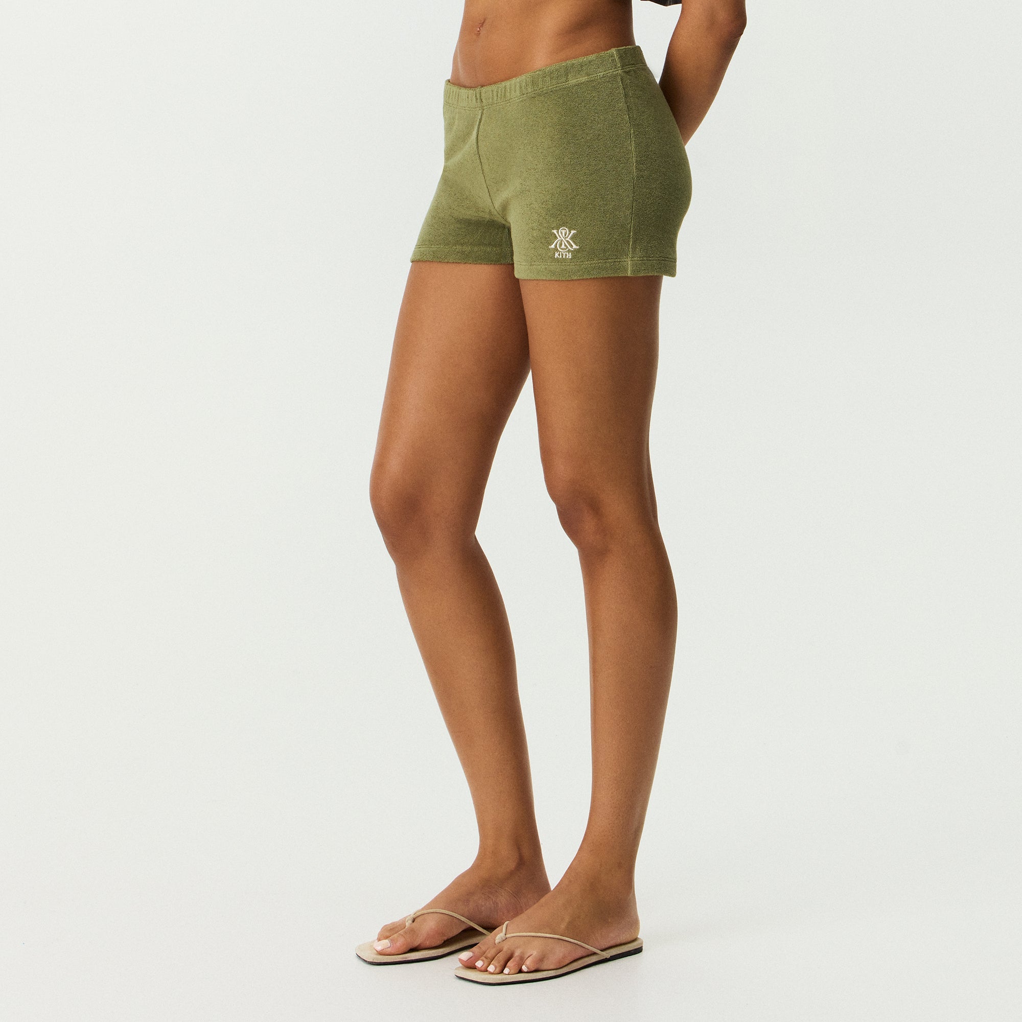 KITH ベージュ タオル地 ショートパンツ　L Kith Women Zoya Towel Terry Shorty - Flagstaff – Kith Japan