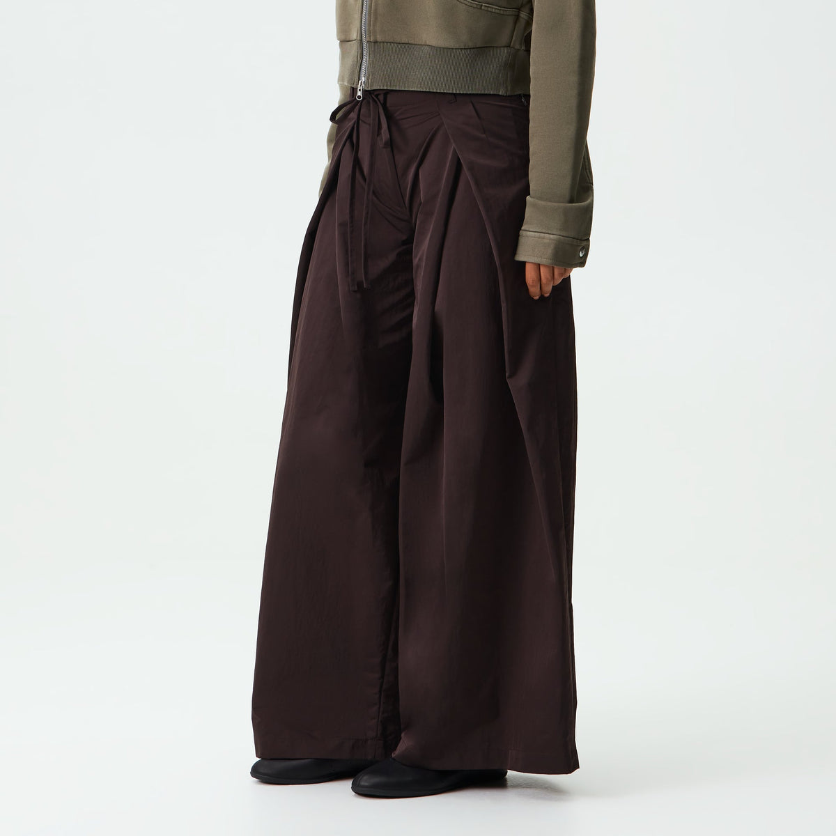 Kith Women Tomi Tie Pleated Pant - Incognito