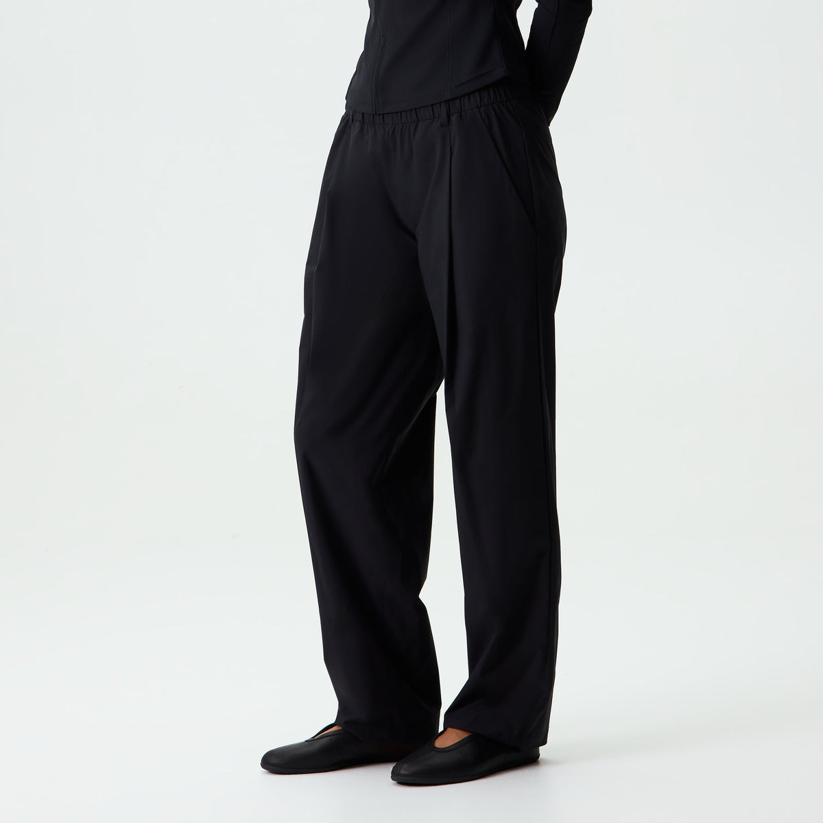 Kith Women Reyna Pleated Track Pant - Black