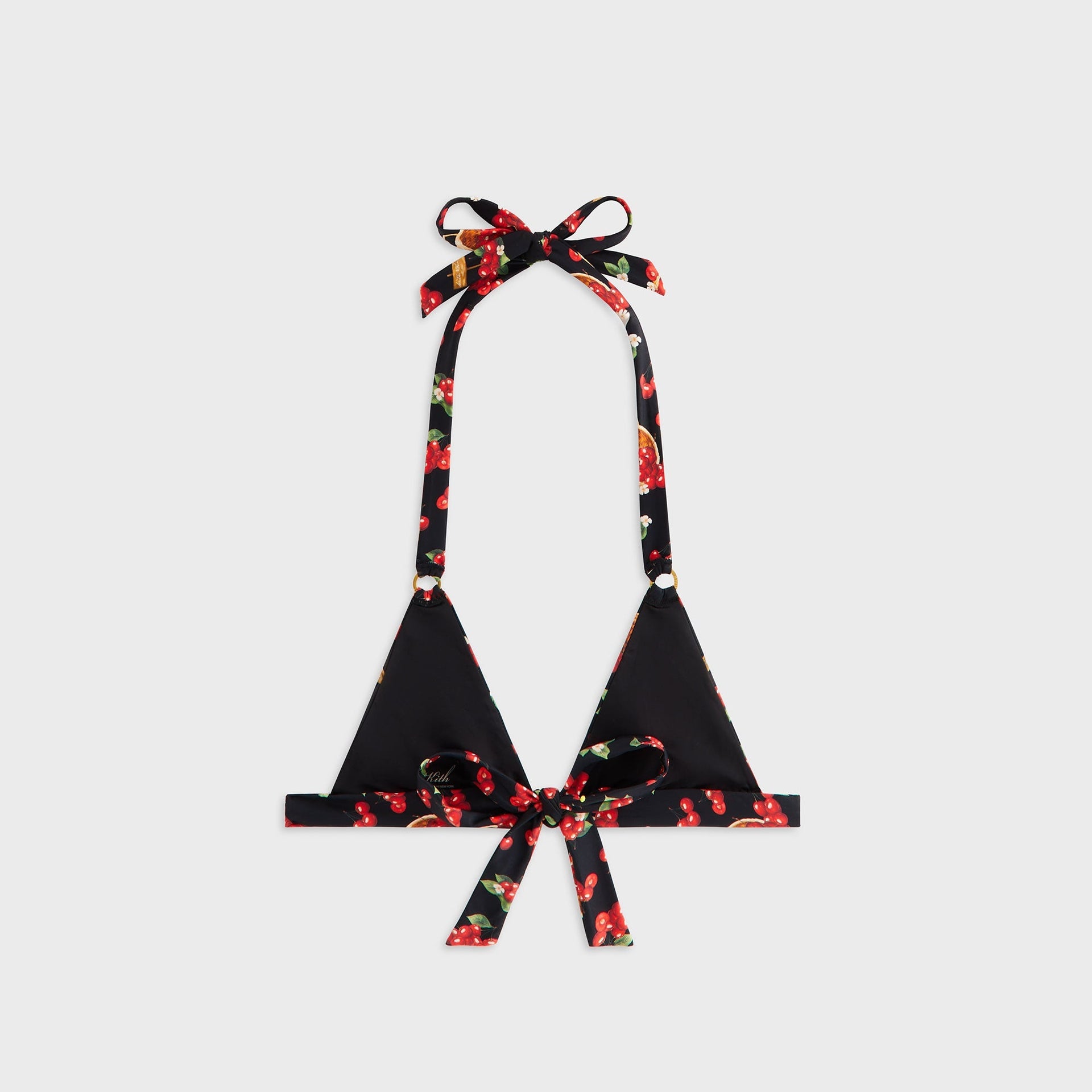 Kith Women Kenna Cherry Tie Top - Black - PH