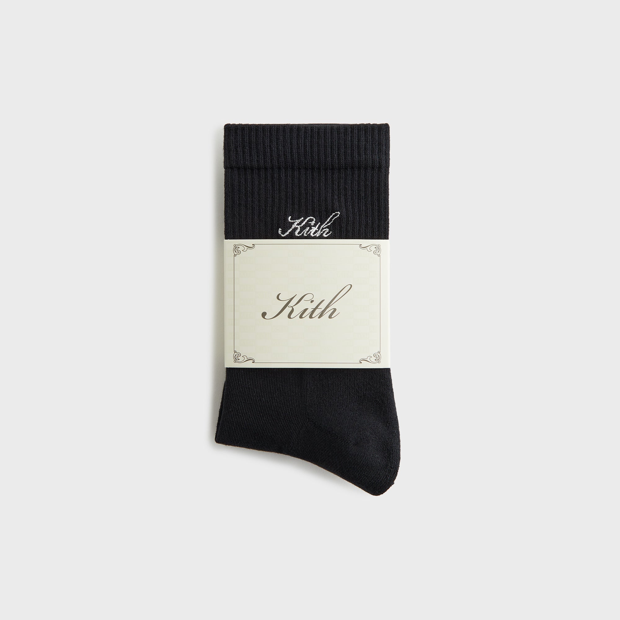Kith Women Script Light Mid Calf Socks - Black – Kith Japan