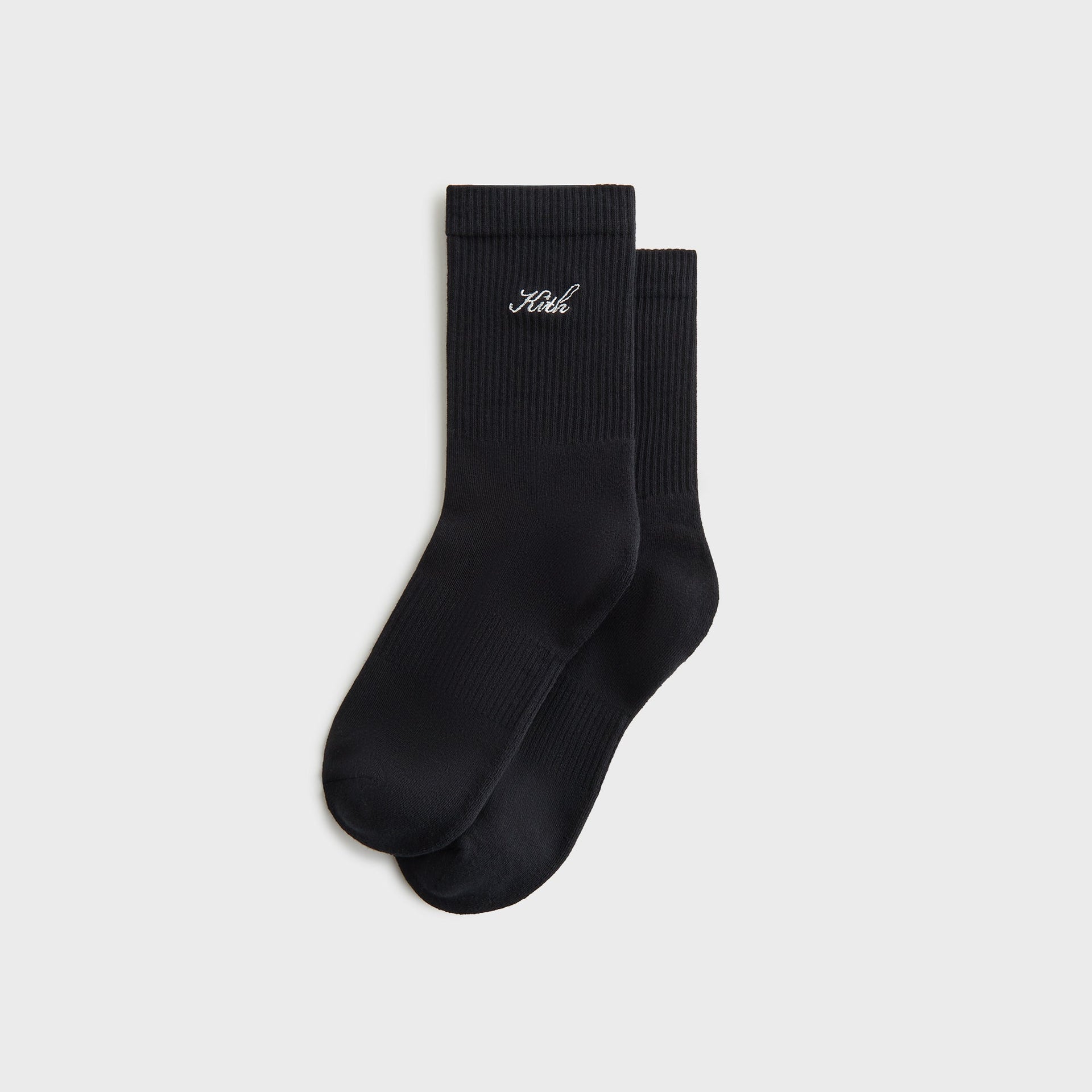 Kith Women Script Light Mid Calf Socks - Black