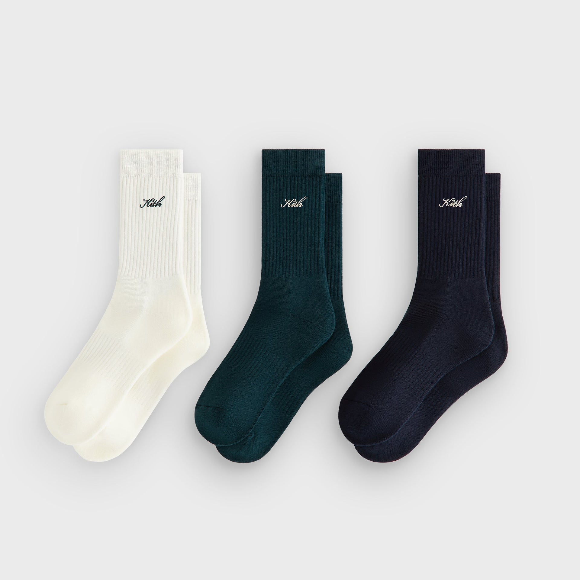 Kith Women 3-Pack Cotton Classic Crew Socks - Multi - PH