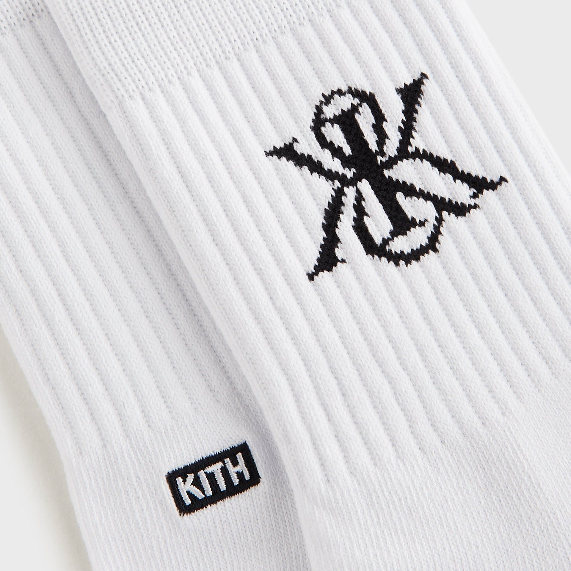 Kith Women Crest Cotton Mid Crew Socks - White - PH