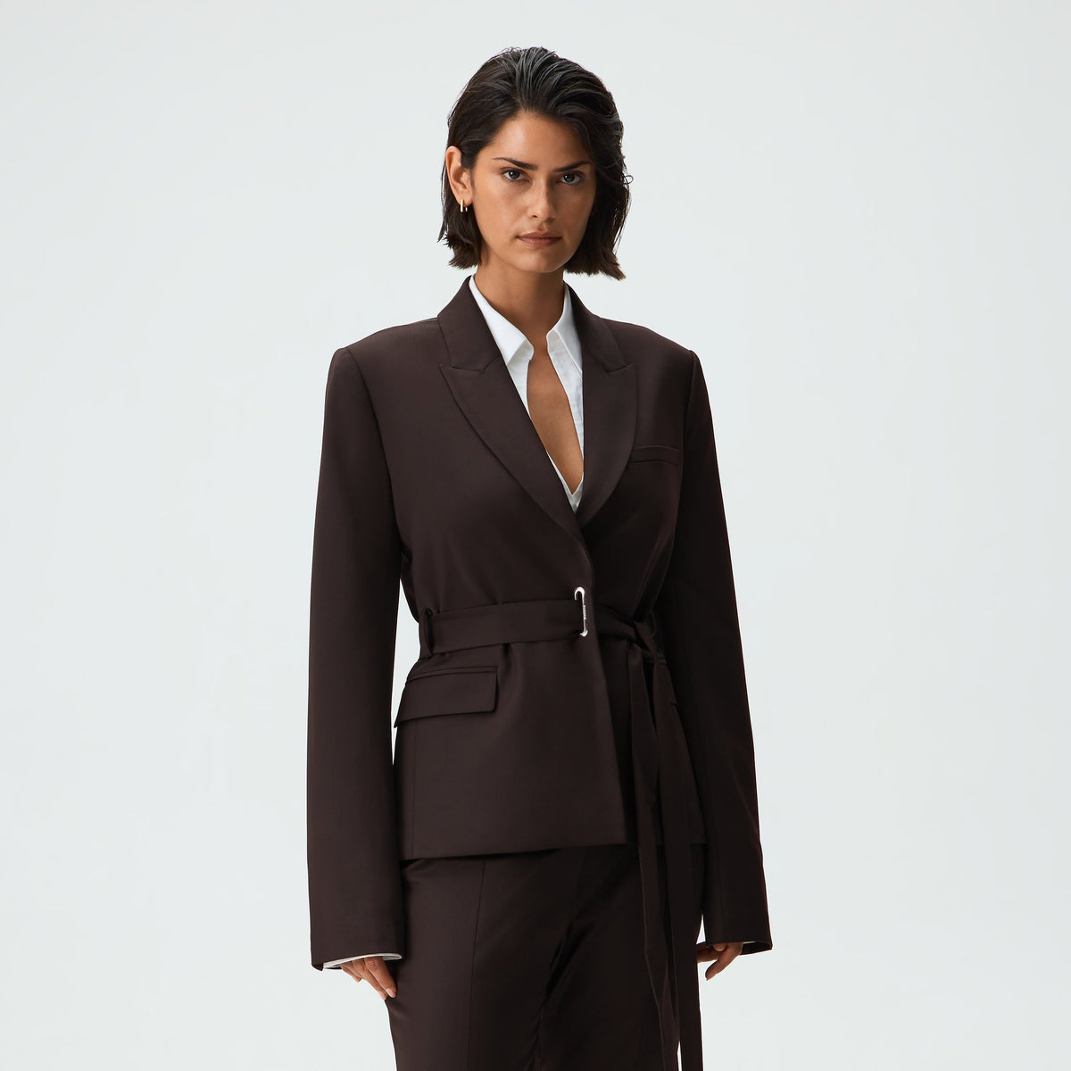 Kith Women Merle Belted Suiting Jacket - Incognito - PH