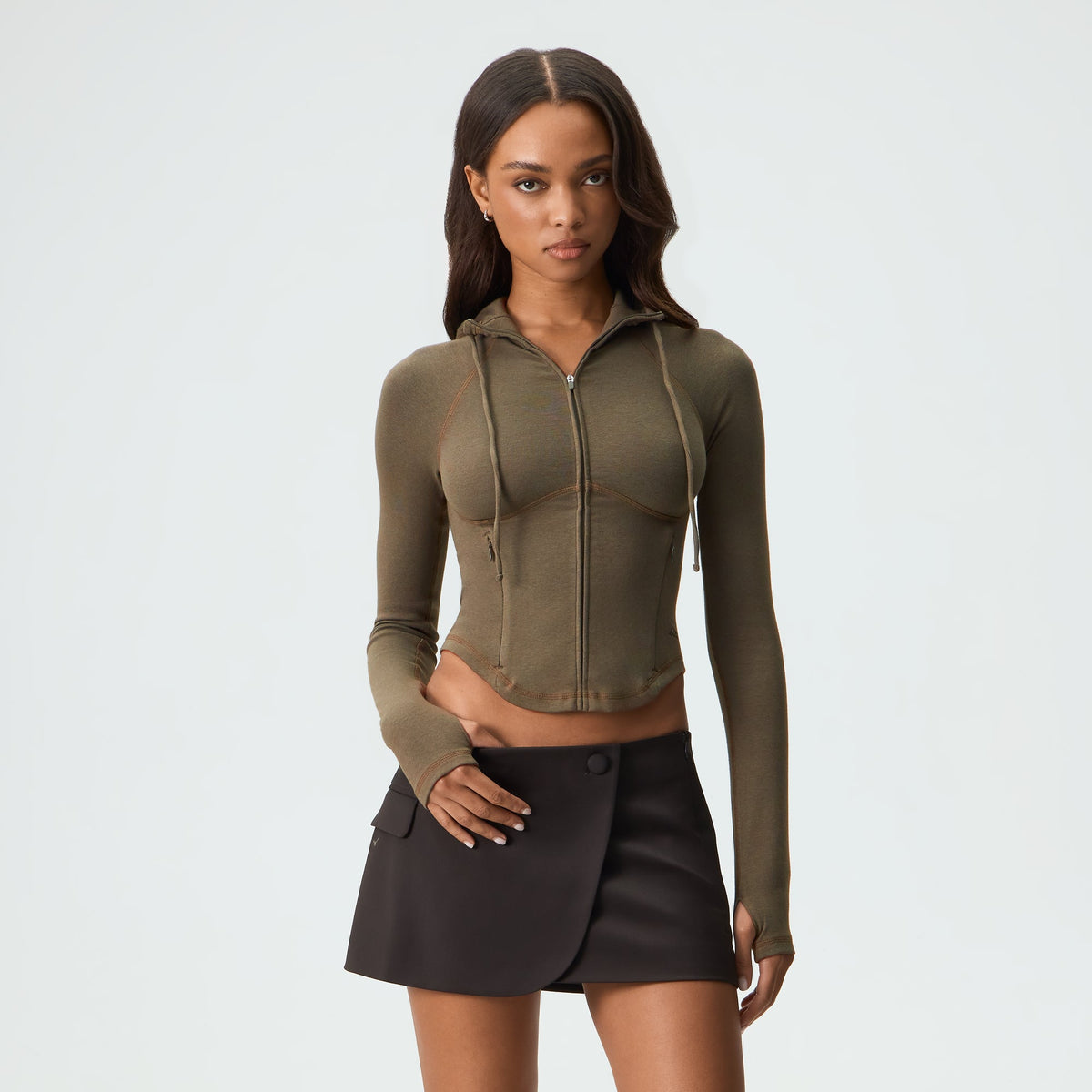 Kith Women Toyo Zip Hoodie - Chelonian