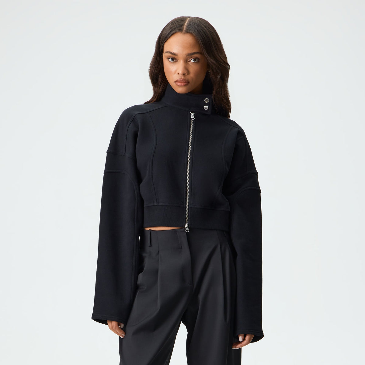 Kith Women Evie Moto Paneled Jacket - Black - PH