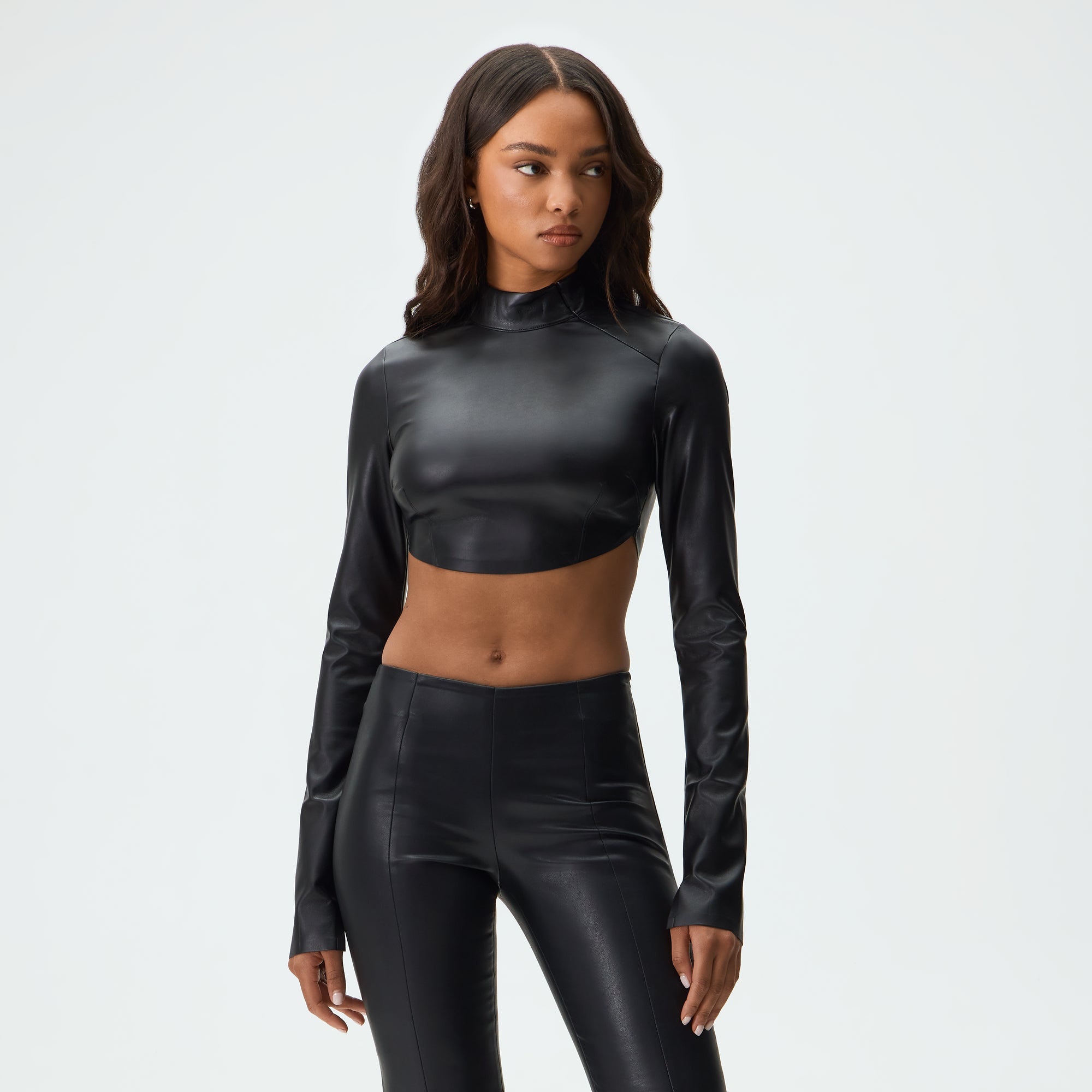 conte upper hights レイヤードトップス 黒 タグ付き未使用品 Kith Women Duri Faux Leather Asymmetrical Zip Top - Black – Kith Japan