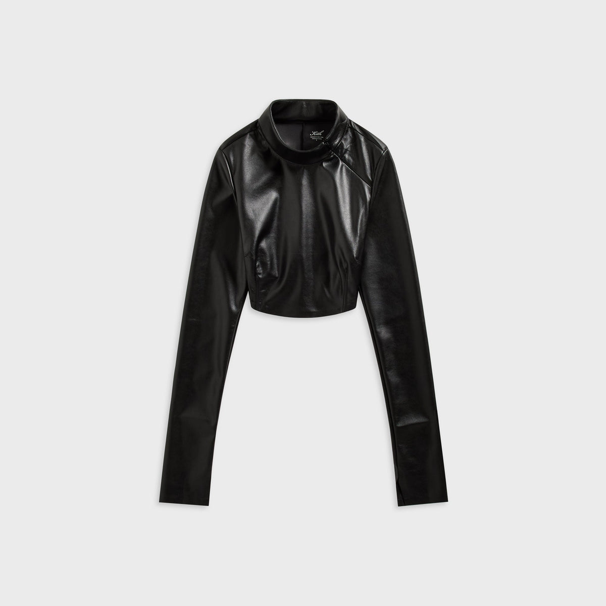 Kith Women Duri Faux Leather Asymmetrical Zip Top - Black - PH