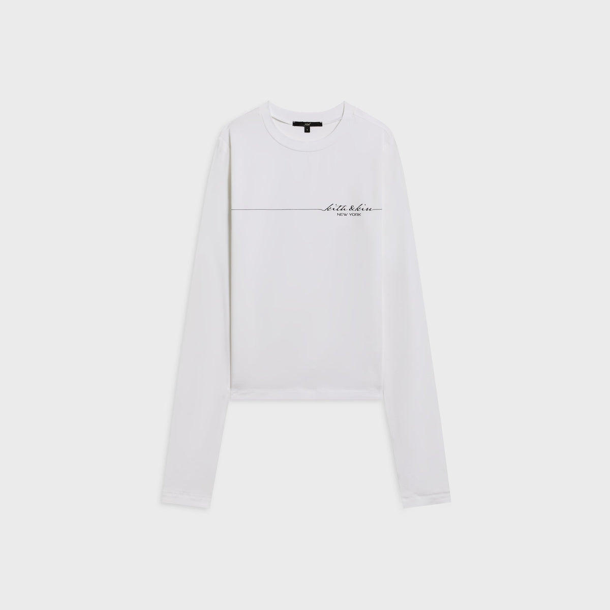 Kith Women Nori Line Lyocell Long Sleeve Tee - White