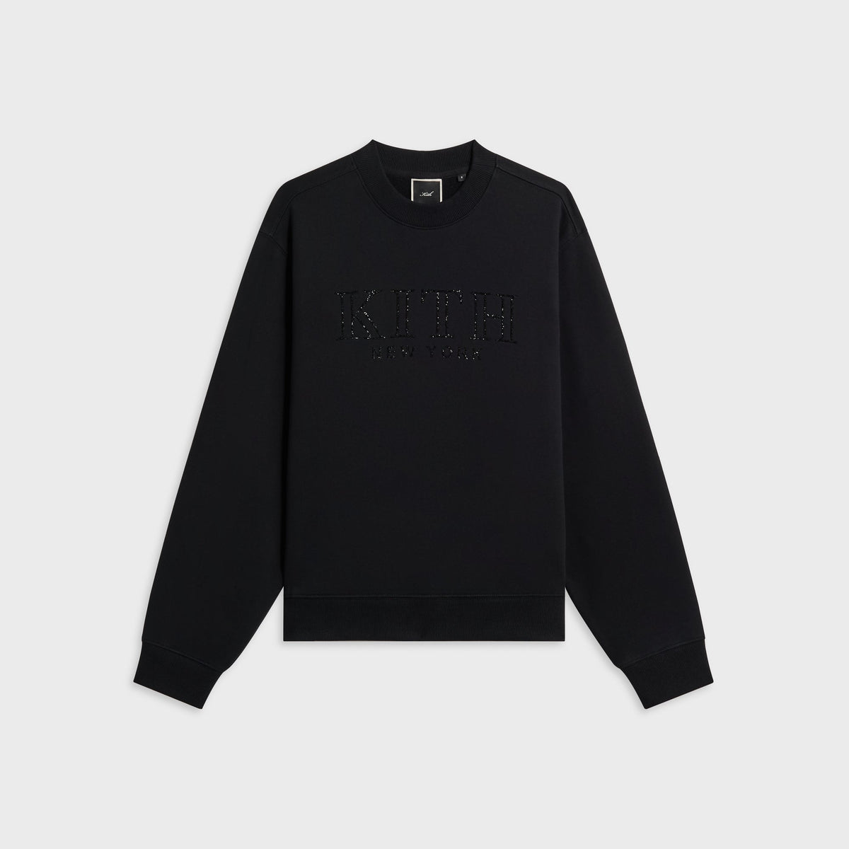 Kith Women Ashwin Crystal Serif Crewneck - Black