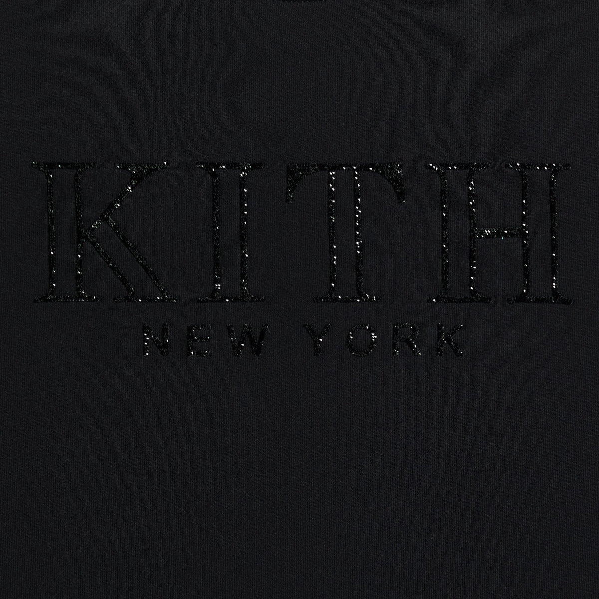 Kith Women Ashwin Crystal Serif Crewneck - Black - PH