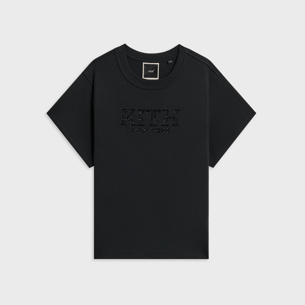 Kith Women Mulberry Vintage Crystal Serif Tee - Black - PH