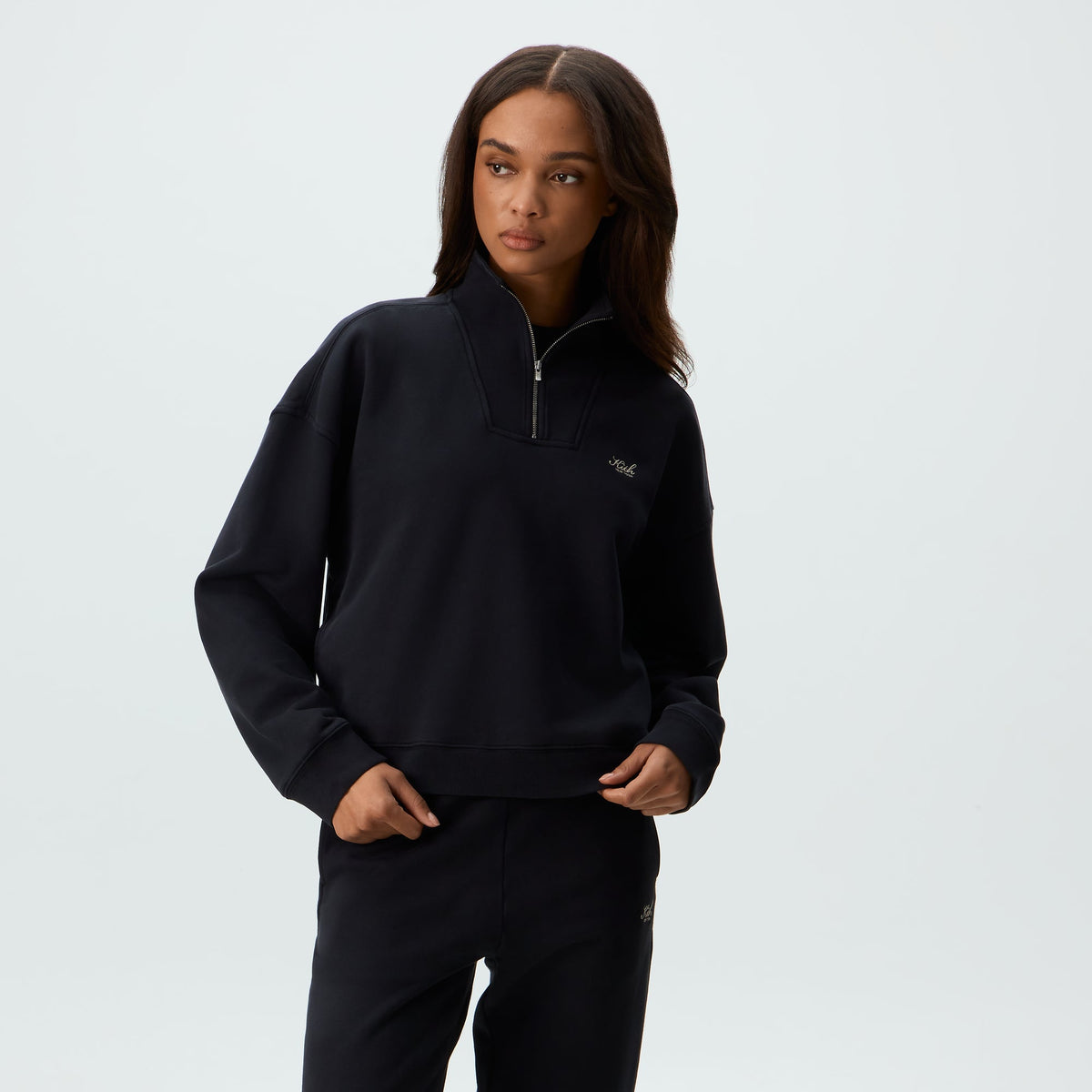 Kith Women Ryder III Quarter Zip - Black