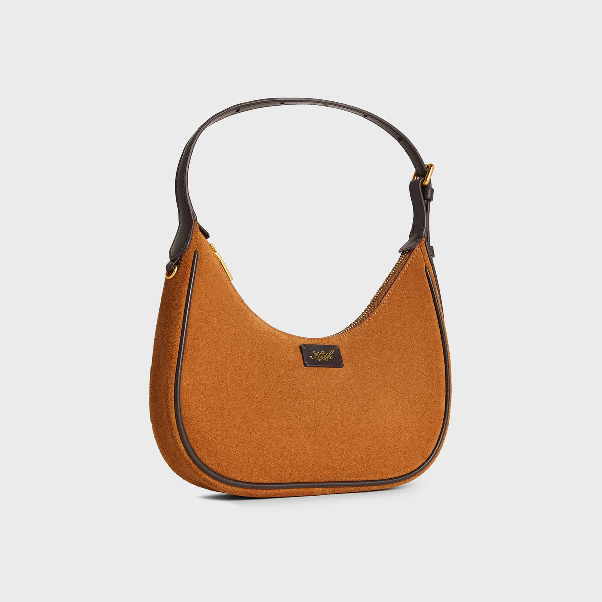 Kith Women Imana Suede Mix Crescent Shoulder Bag - Argil