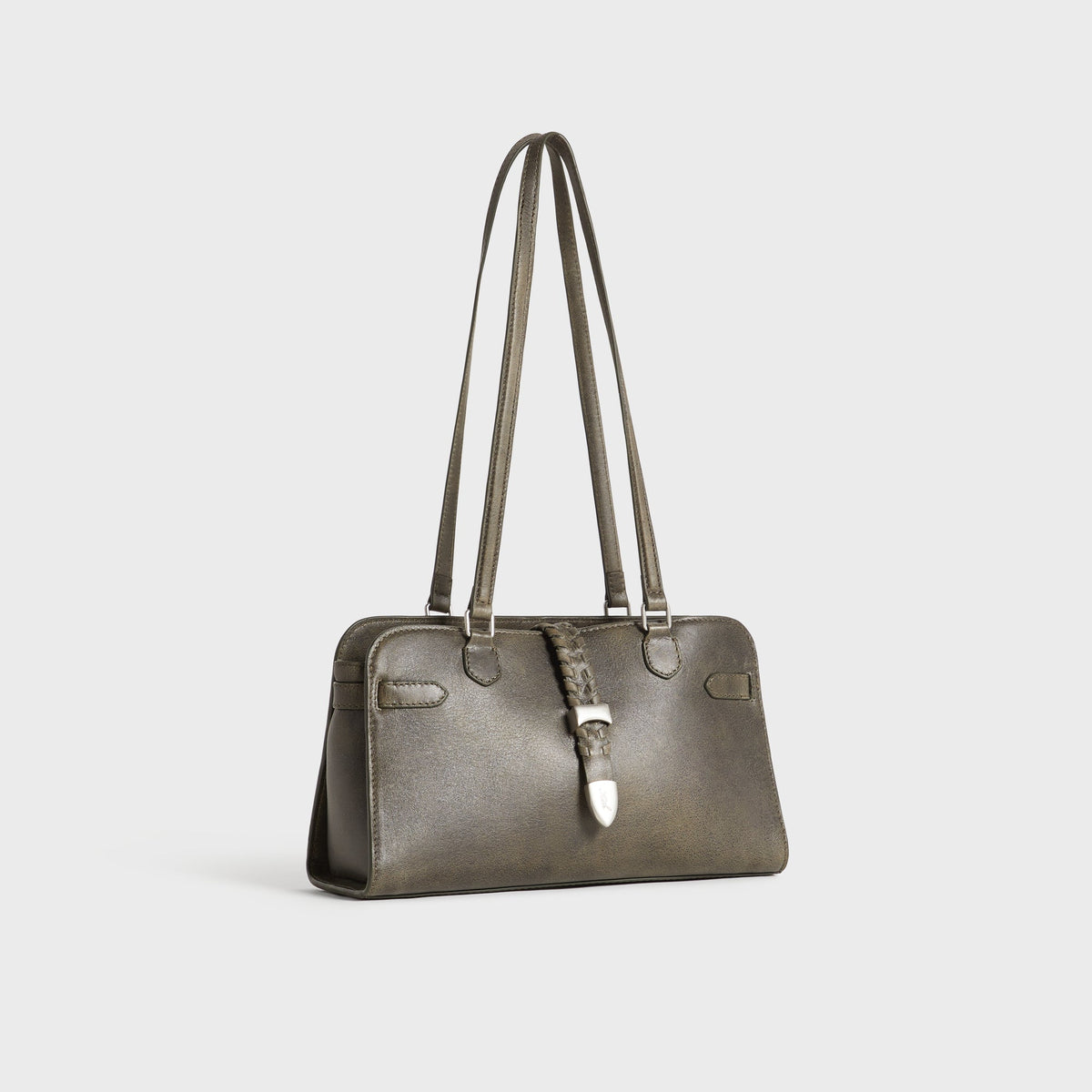 Kith Women Rena Distressed Leather Shoulder Bag - Burnt