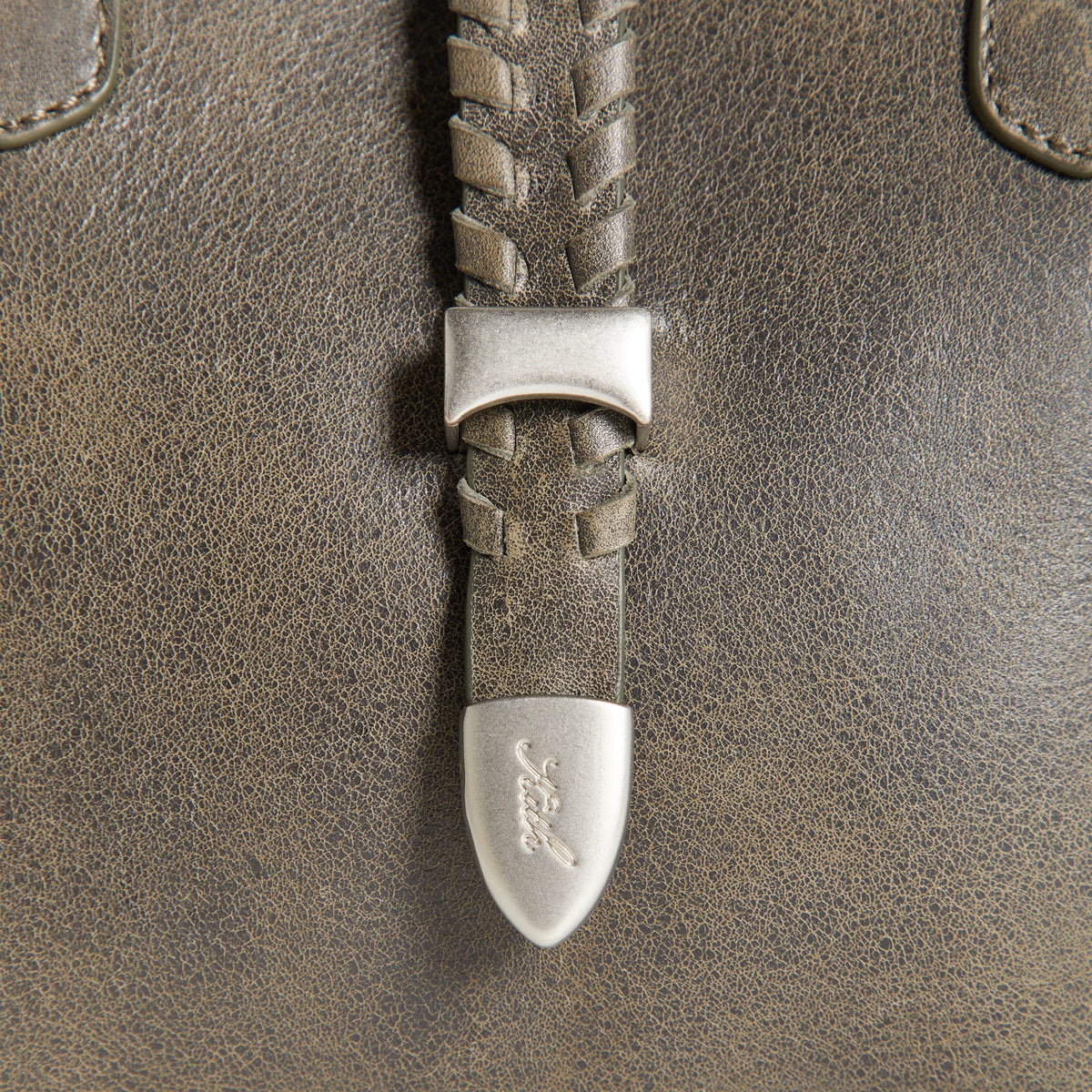Kith Women Rena Distressed Leather Shoulder Bag - Burnt