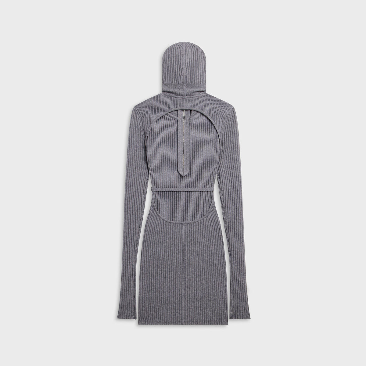 Kith Women Amayna Hooded Backless Mini Dress - Cool Heather Grey - PH