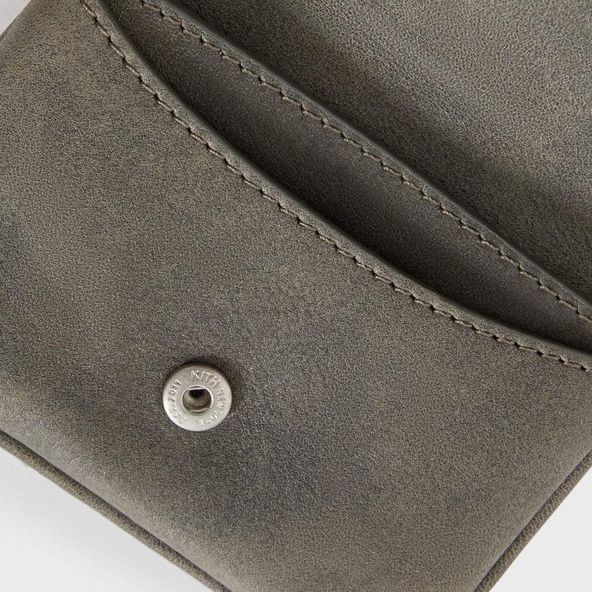Kith Women Jerica Distressed Leather 2-in-1 Card Wallet - Burnt