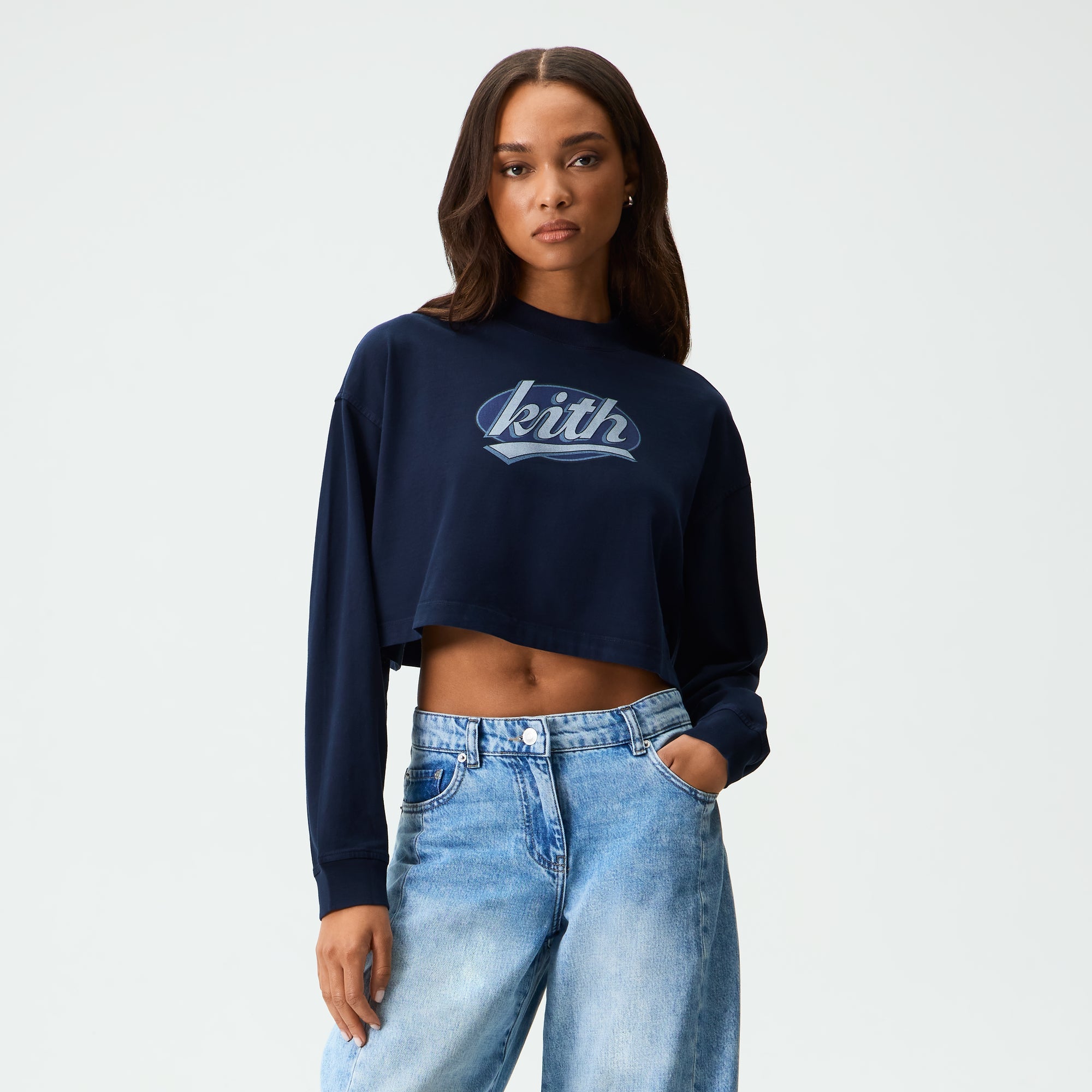 Kith Women Jasper Fastball Long Sleeve Tee - Placid – Kith Japan