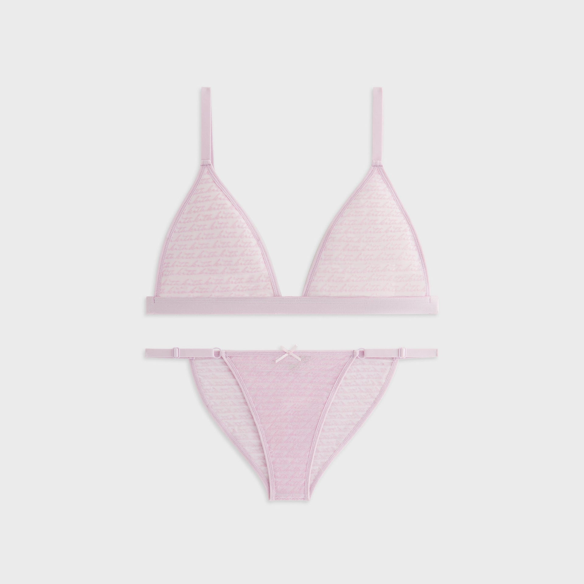 Kith Women Mesh Triangle Bralette Set - Camelia