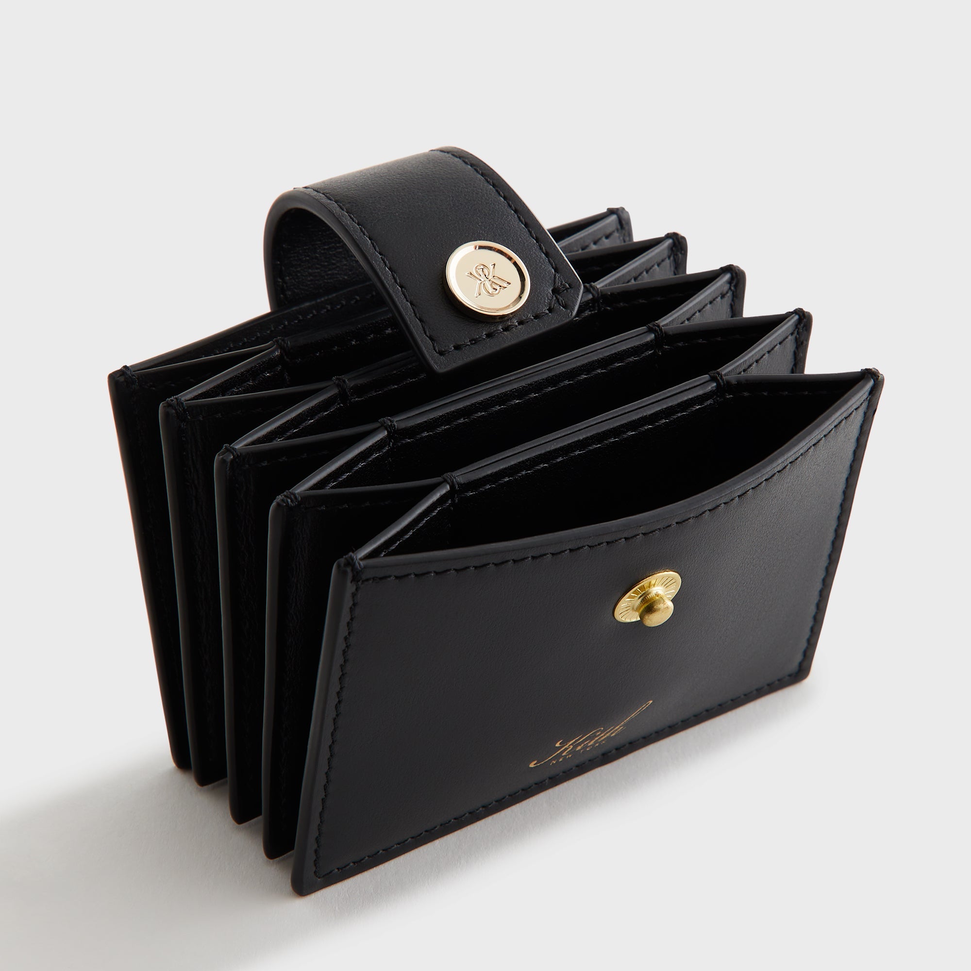 Kith Women Notch Accordion Wallet - Black – Kith Japan