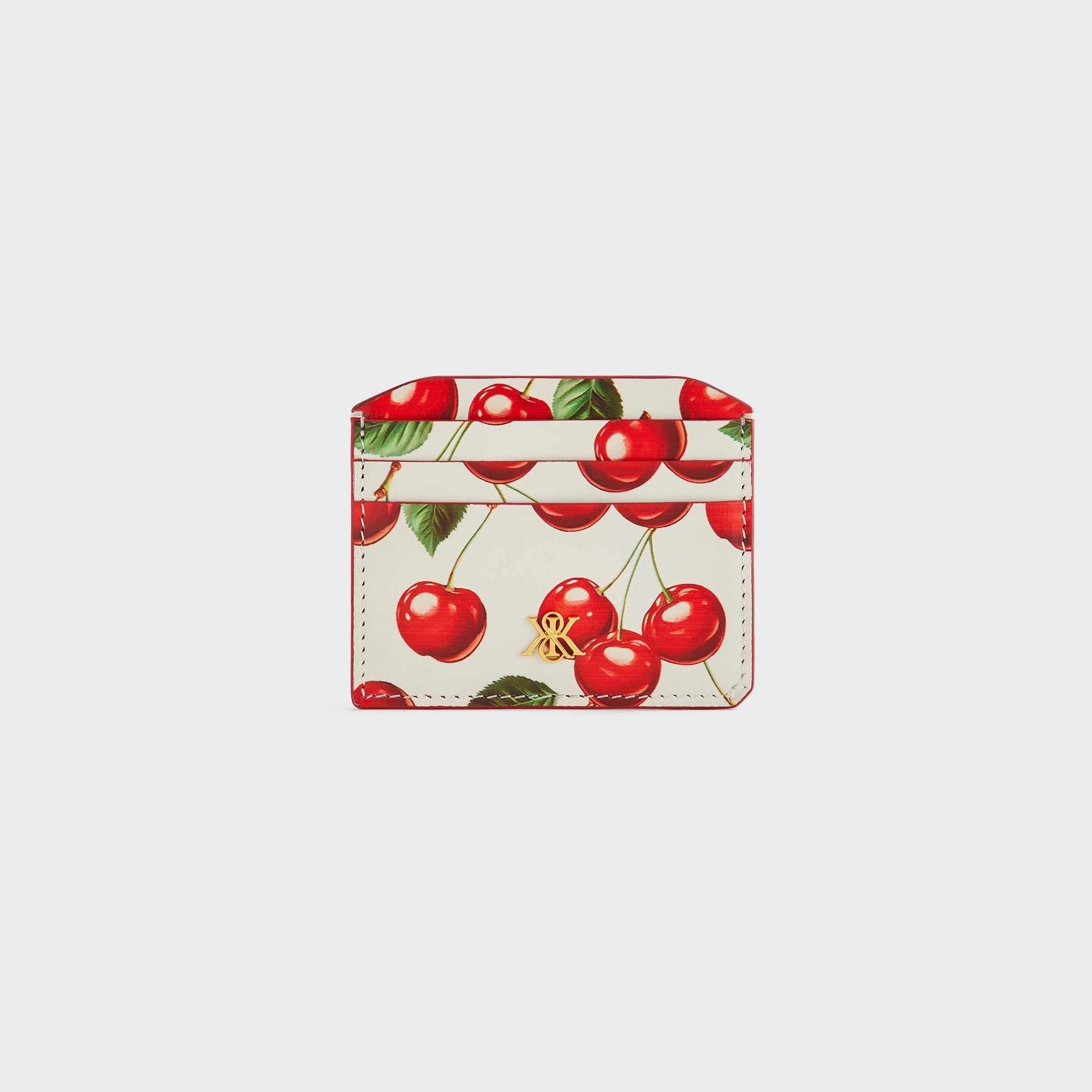 Kith Women Tossed Cherries Notch 6CC Card Case - Sandrift – Kith Japan