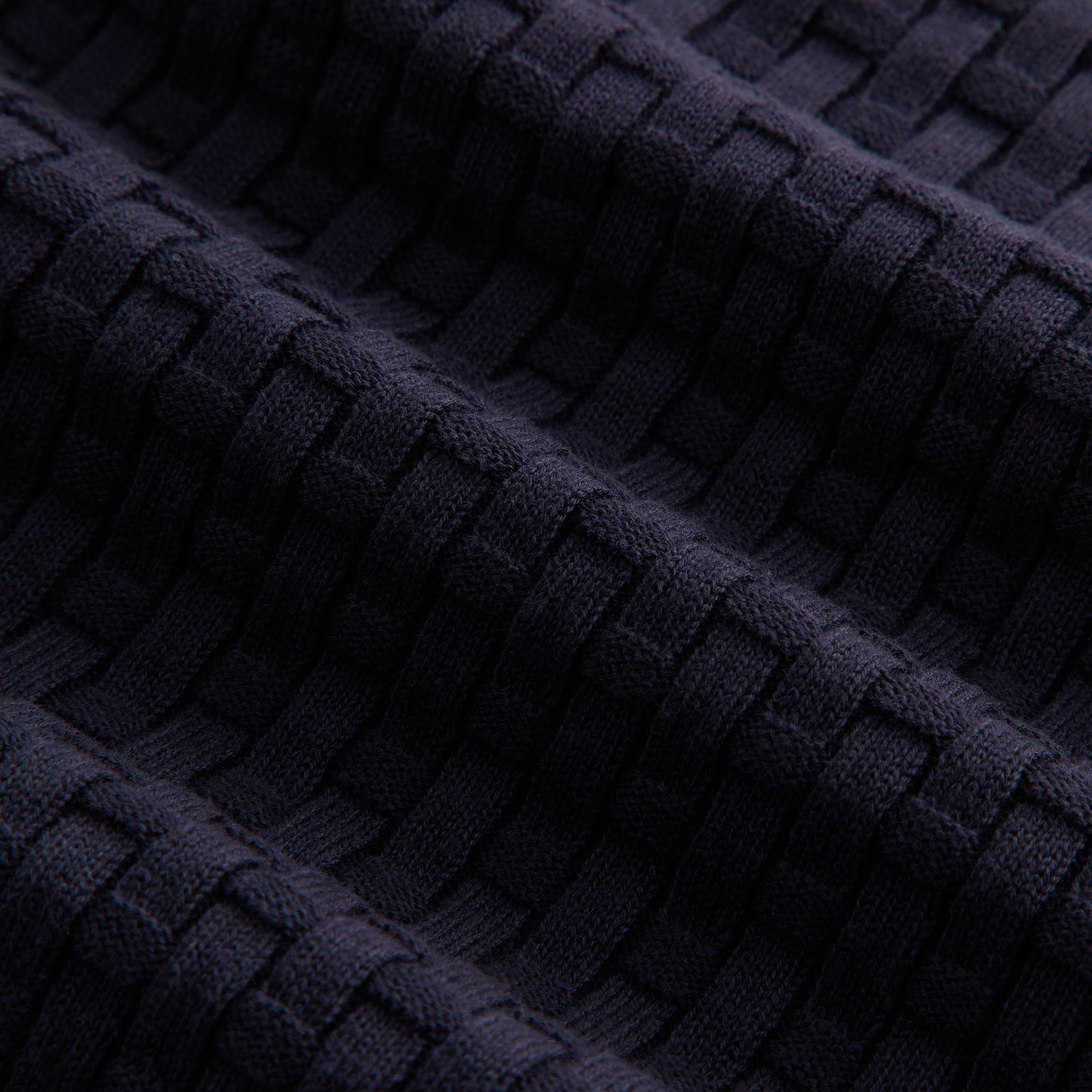 Kith Women Taylen Basketweave Sweater Polo - Ink – Kith Japan