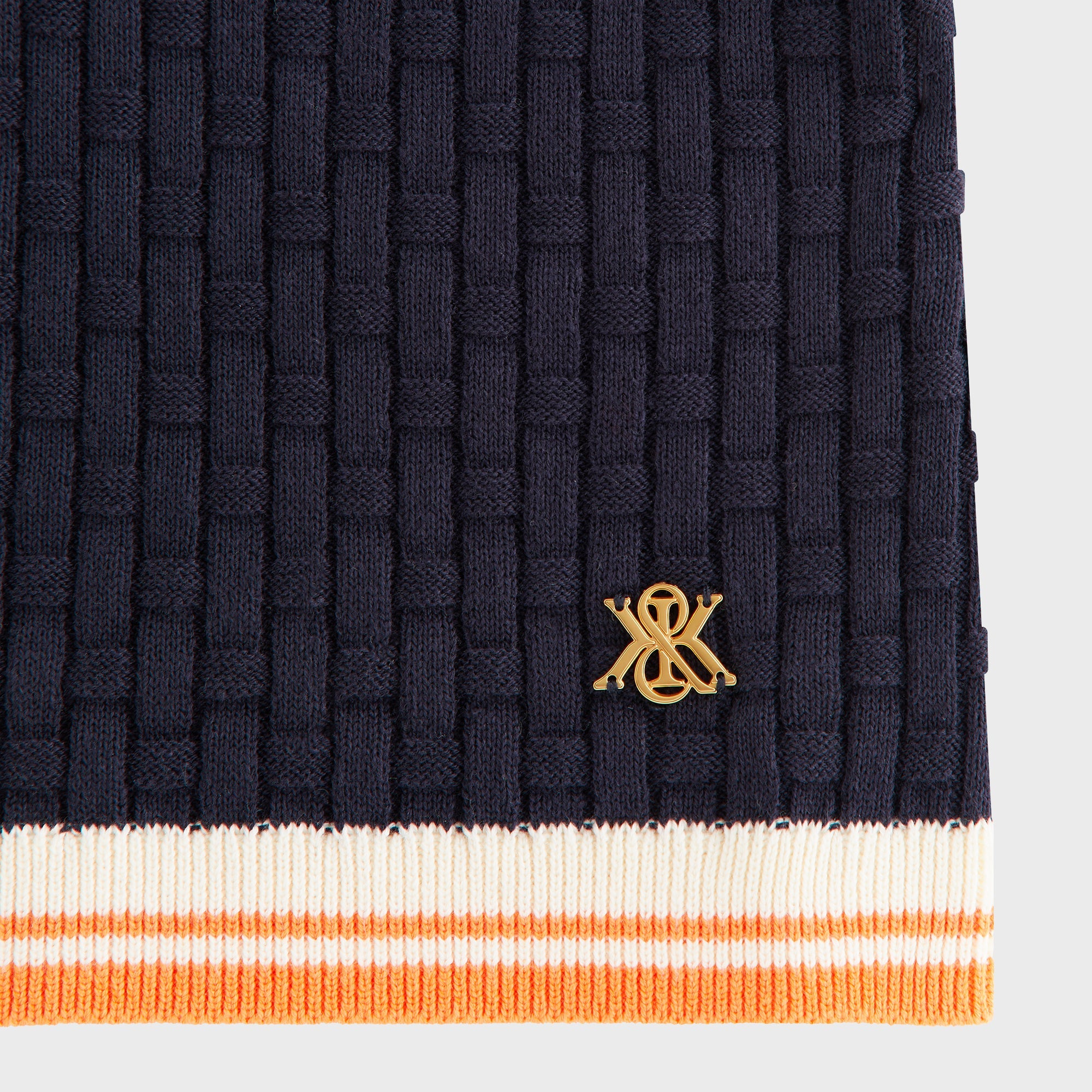 Kith Women Taylen Basketweave Sweater Polo - Ink – Kith Japan
