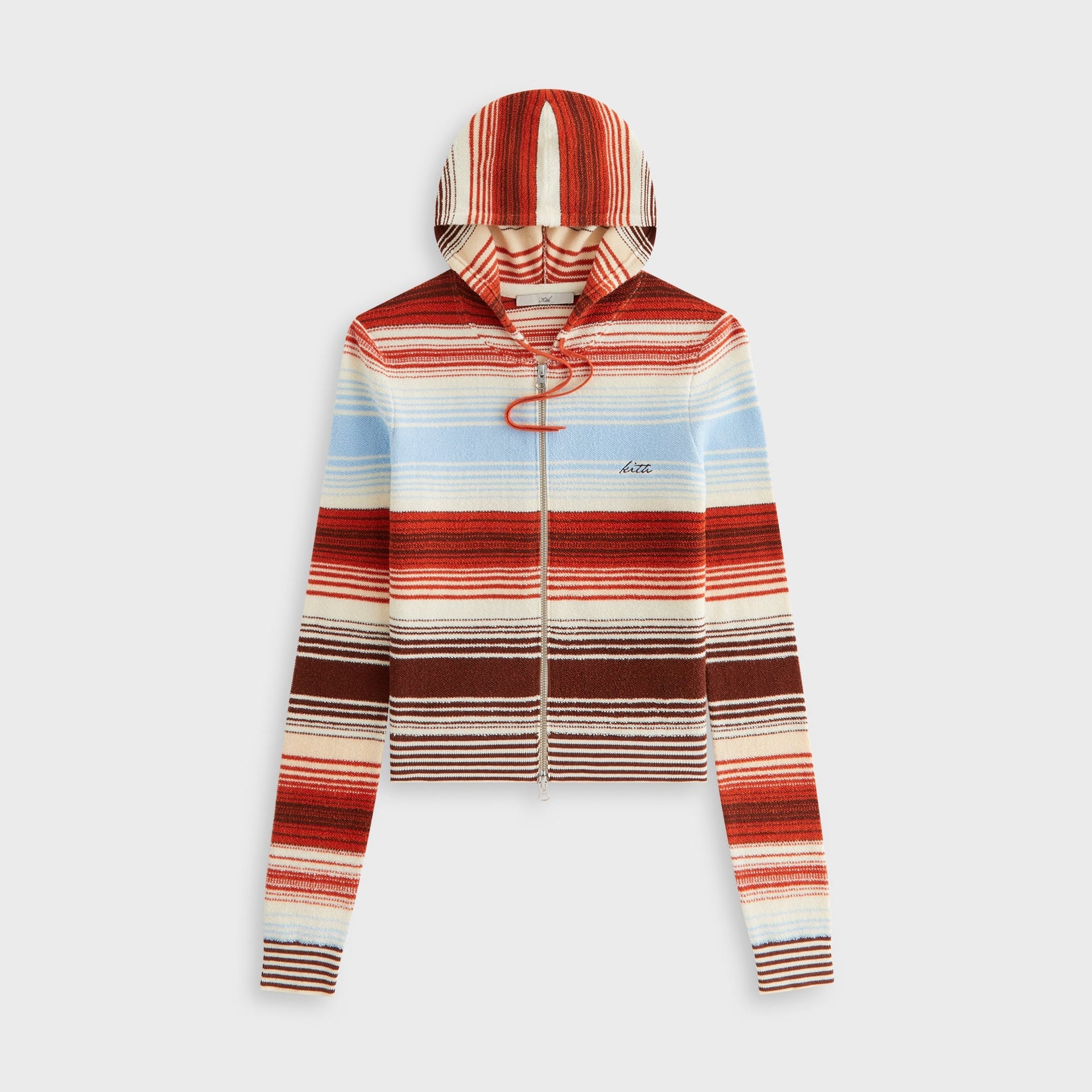 Kith Women Adley Shrunken Multi Sweater Hoodie - Silk - PH