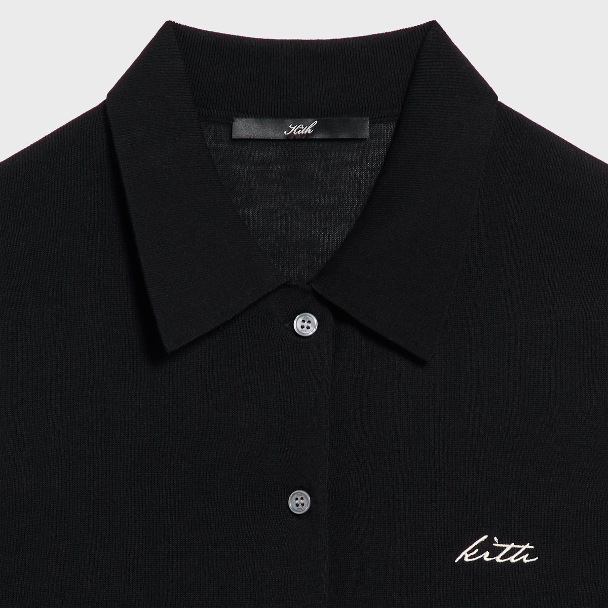 Kith Women Sera Polo Cardigan - Black