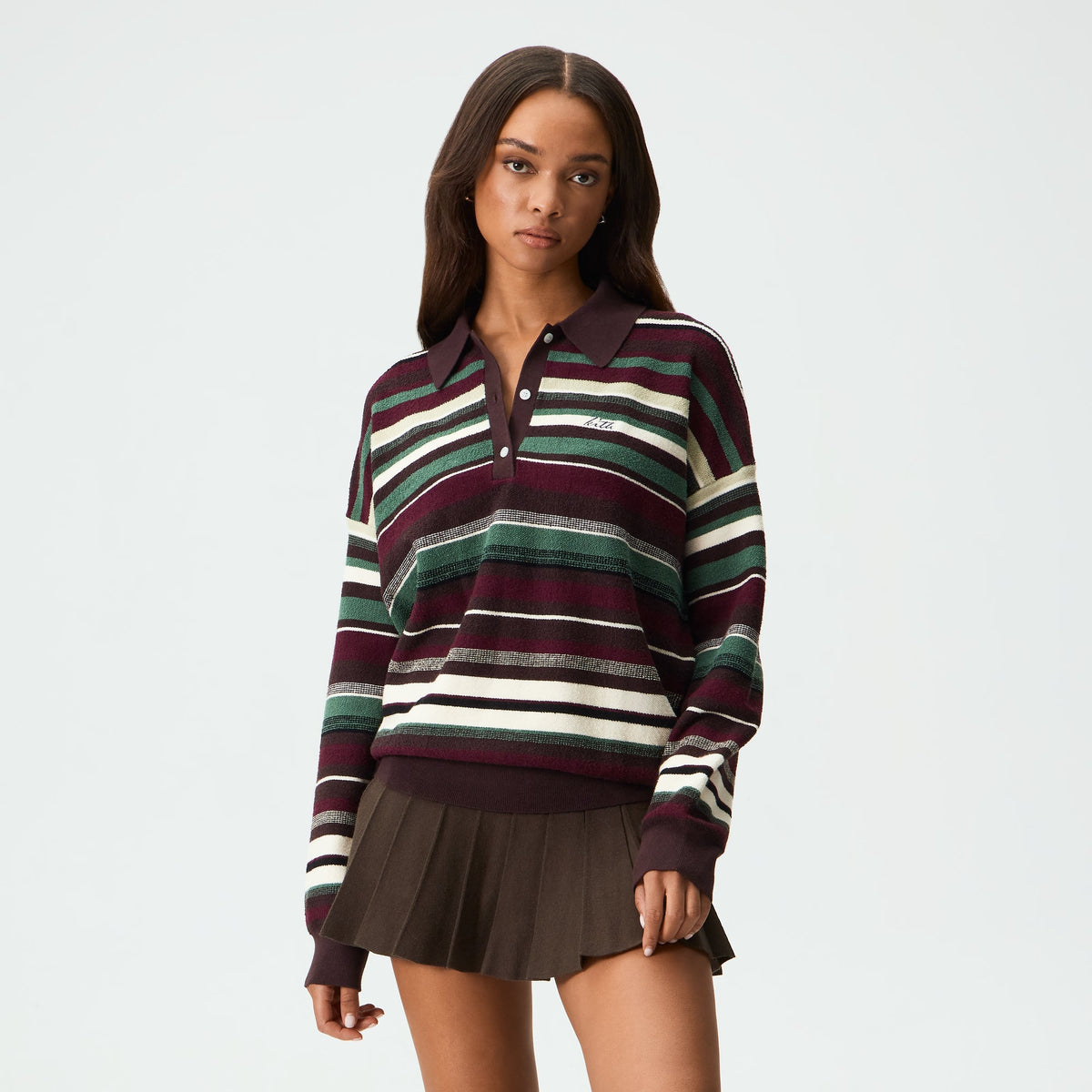 Kith Women Selma Towel Polo Long Sleeve - Incognito