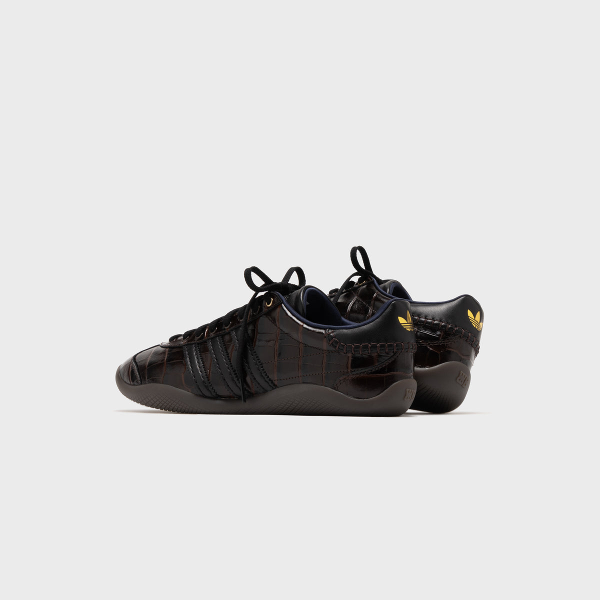 adidas × Wales Bonner Karintha Croc - Dark Brown / Core Black / Gold Metalic