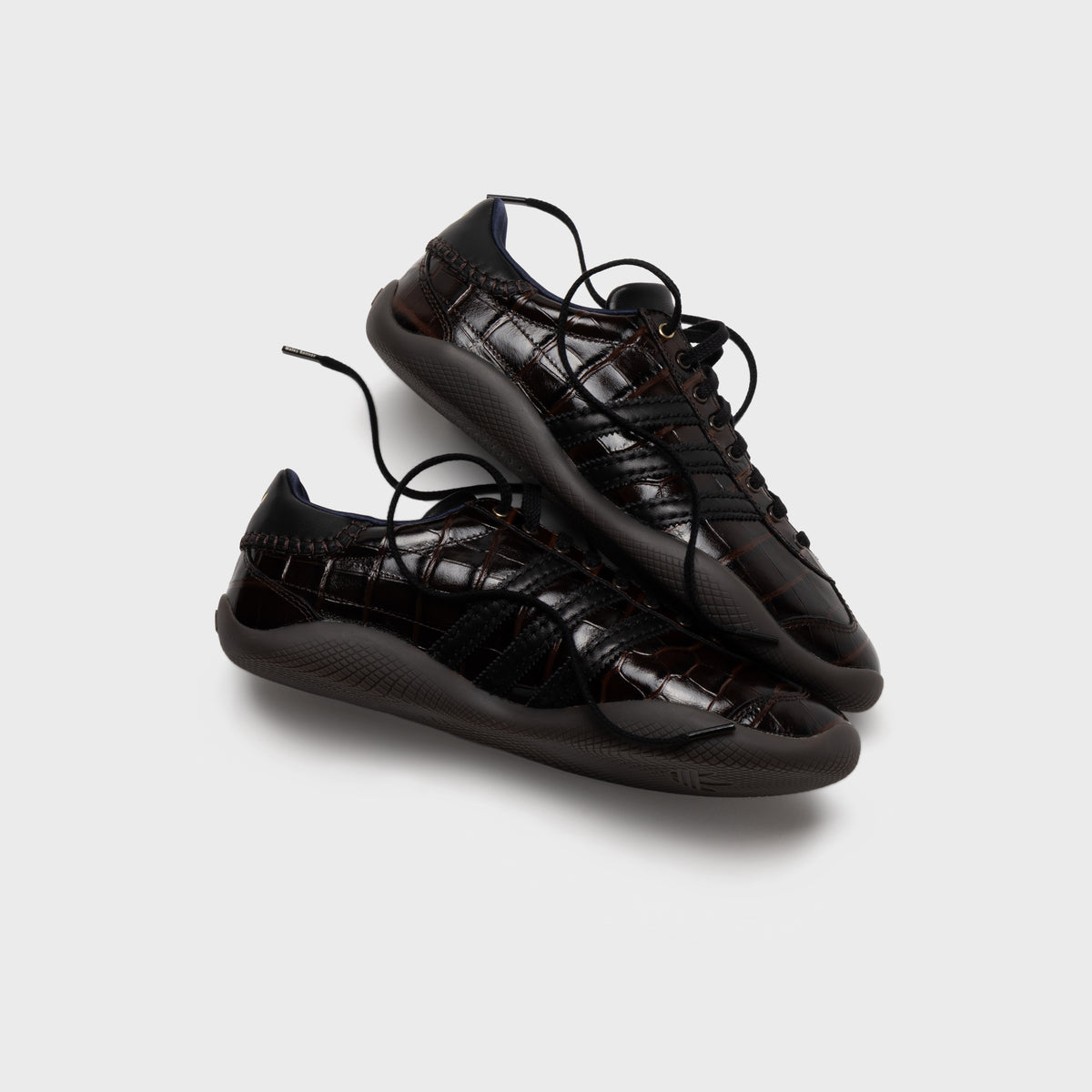 adidas × Wales Bonner Karintha Croc - Dark Brown / Core Black / Gold Metalic