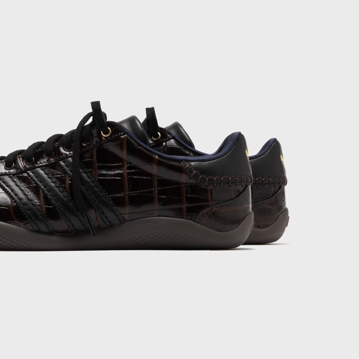adidas × Wales Bonner Karintha Croc - Dark Brown / Core Black / Gold Metalic