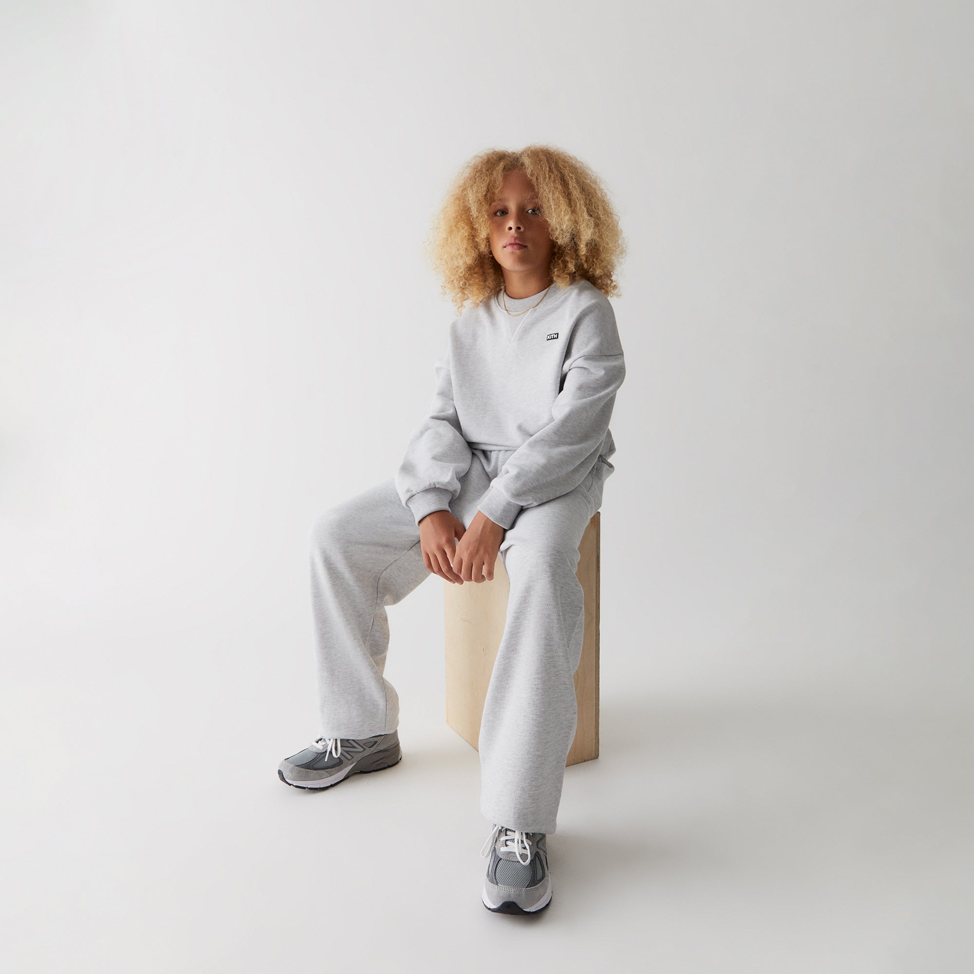 Kith Kids Nelson Sweatpant - Light Heather Grey – Kith Japan
