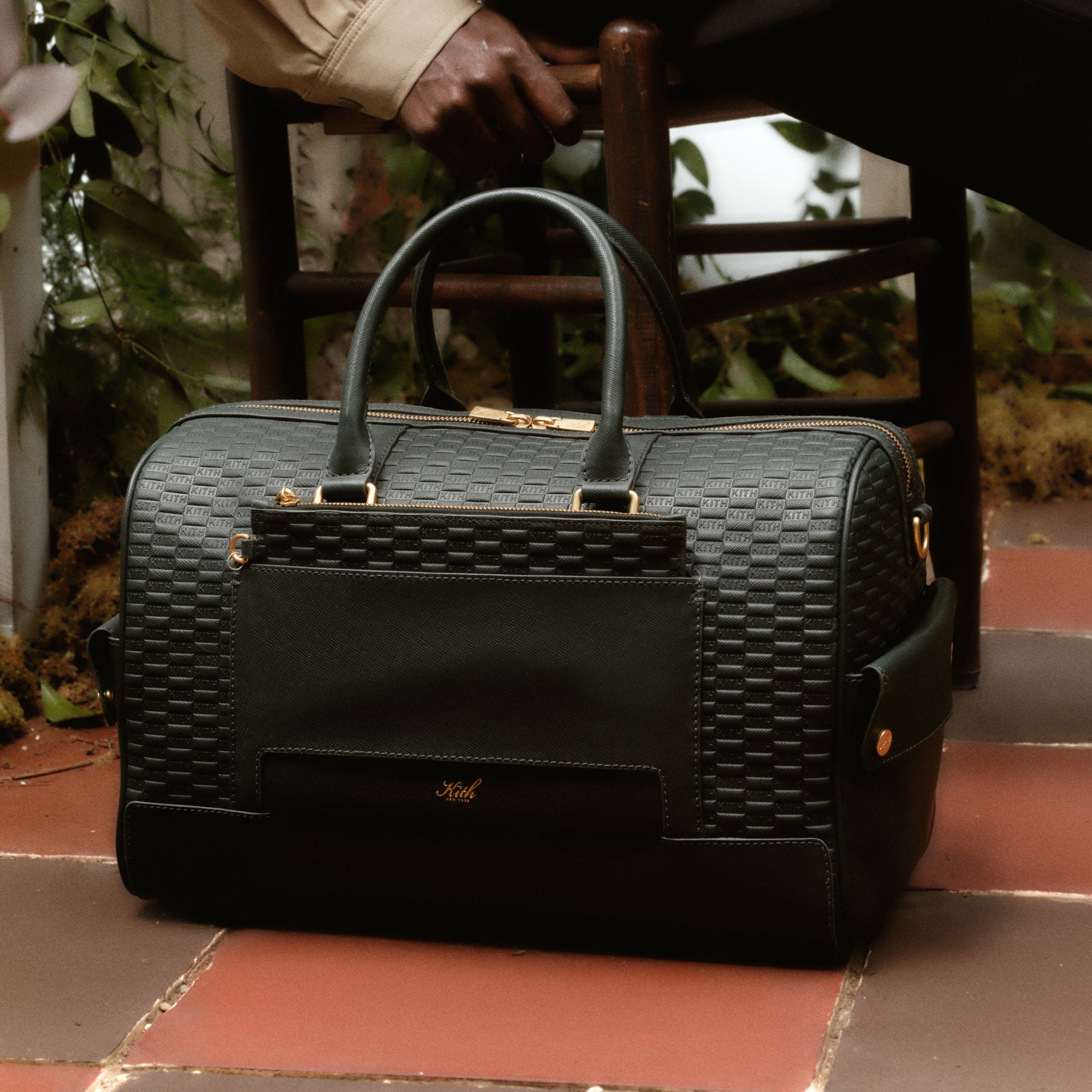 Kith Monogram Leather Explorer Pack - Black – Kith Japan