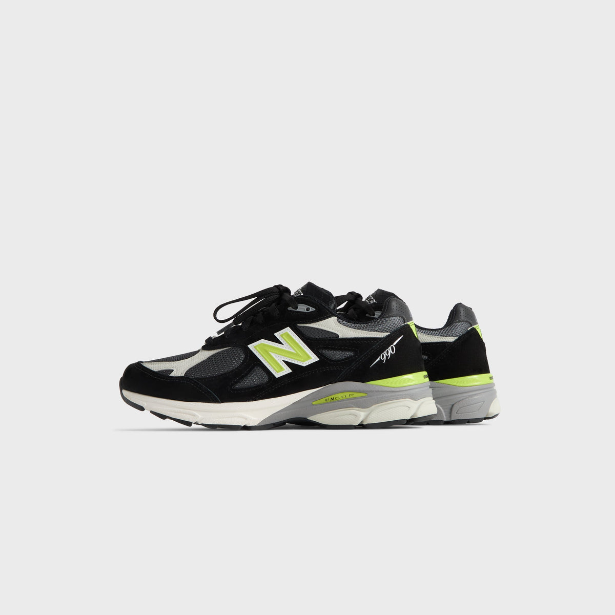 Kith & United Arrows & Sons for New Balance Made in USA 990v3 - Black / Oyster Mushroom