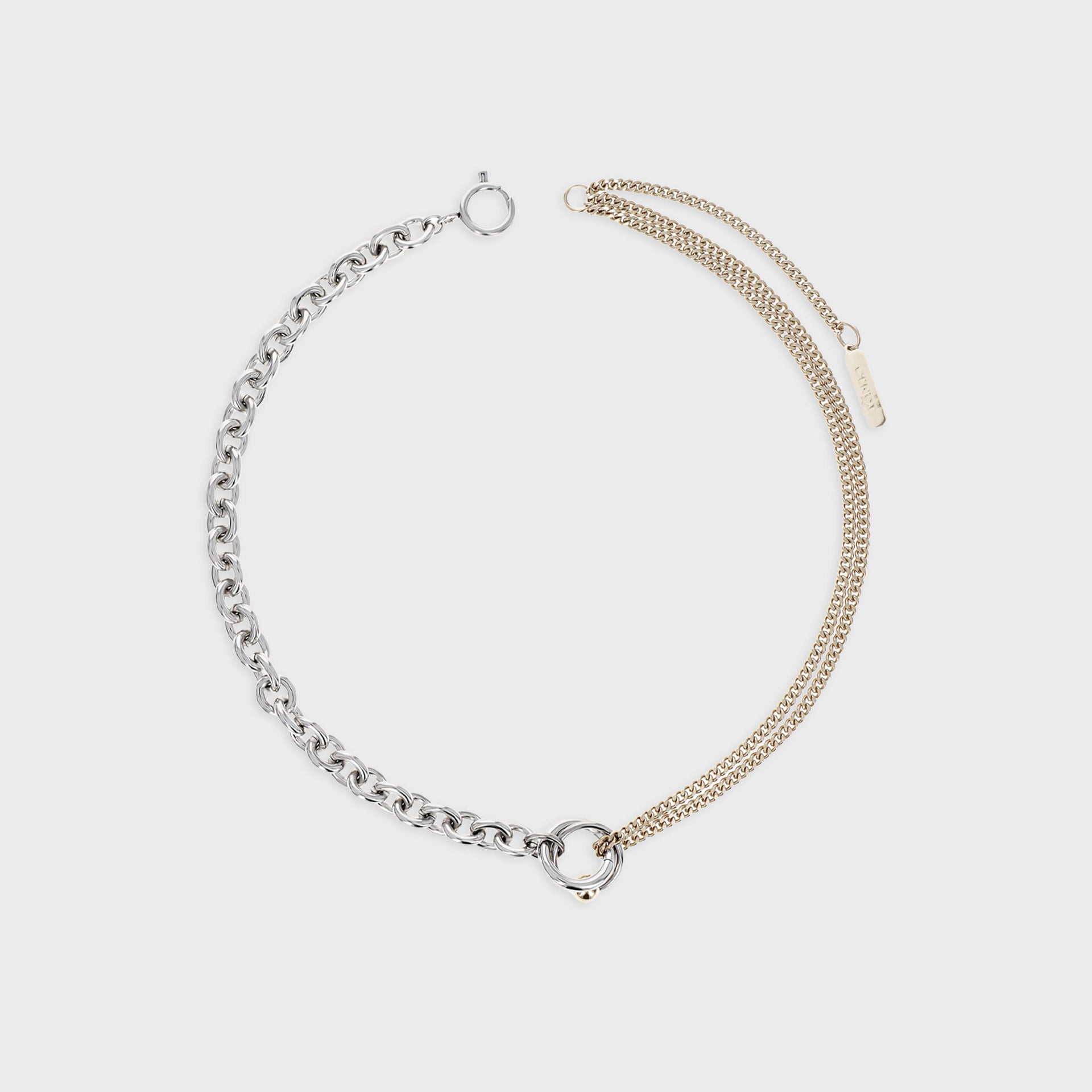JUSTINE CLENQUET New Faith Necklace - Gold / Palladium