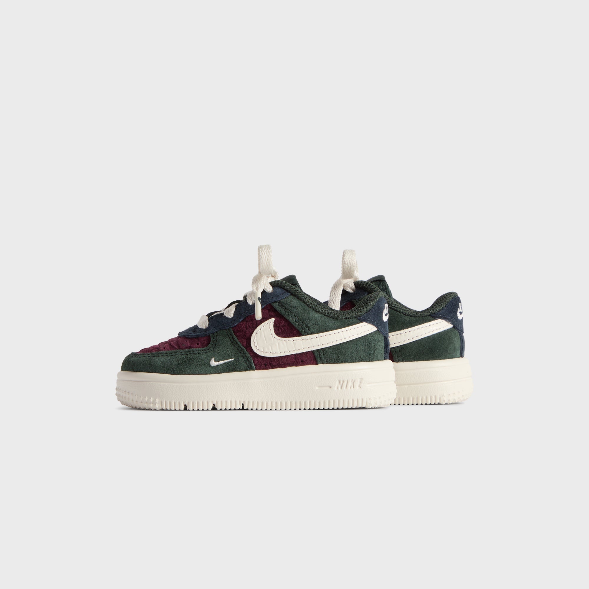 Nike Force 1 Low Lace SP (TD) 9C kithコラボ Kith for Nike TD Air Force 1 Low Lace - Night Maroon / Phantom
