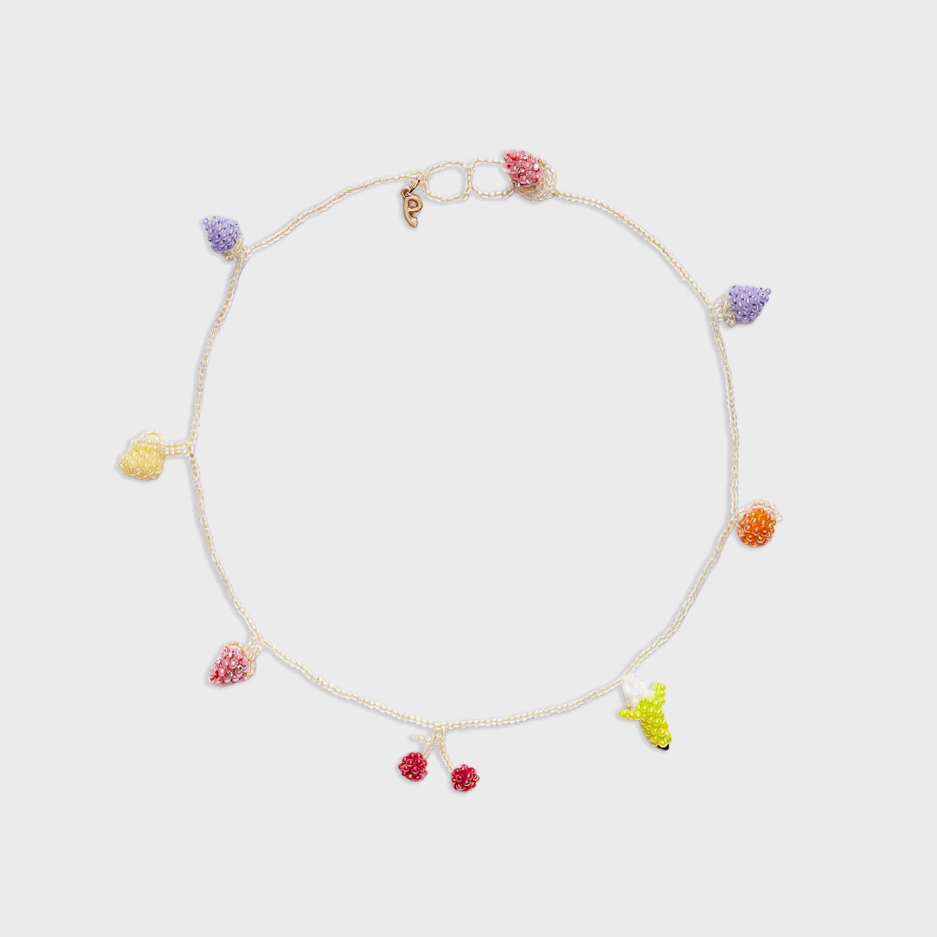 PURA UTZ Pale Fruit Salad Necklace - Multi