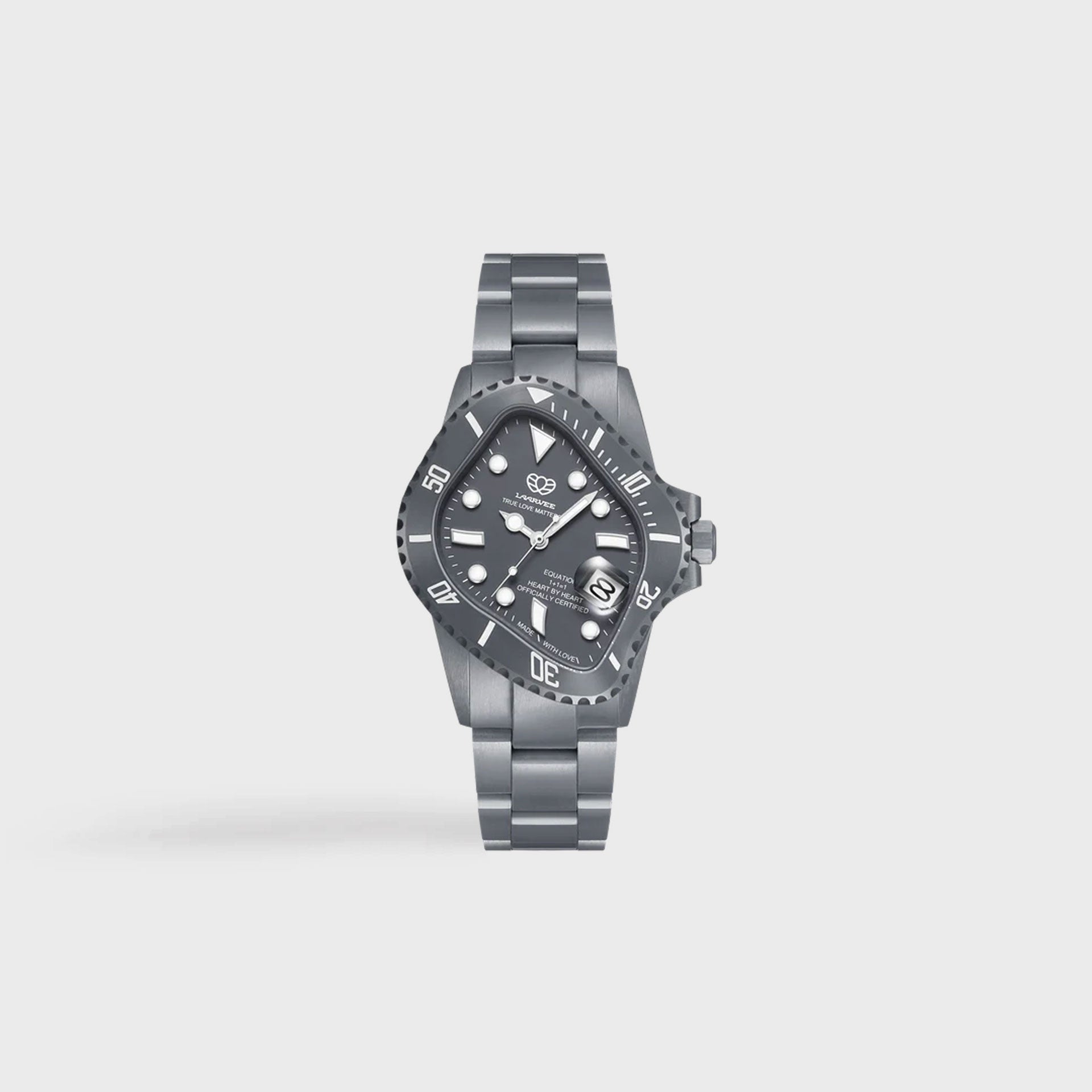 Laarvee Grey Zirconia Ceramic - Grey Bezel / Grey Dial