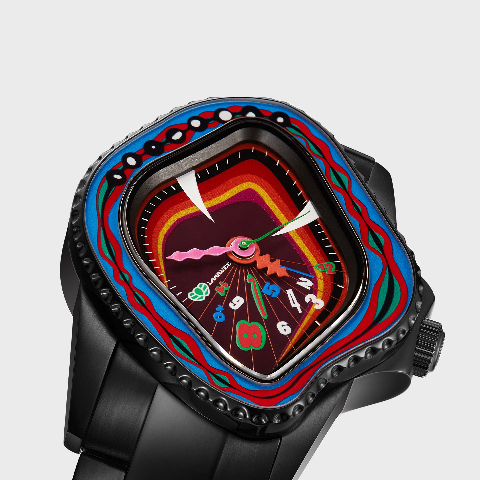 LAARVEE PVD BLK - Sapphire Bezel / Multi Color Dial – Kith Japan
