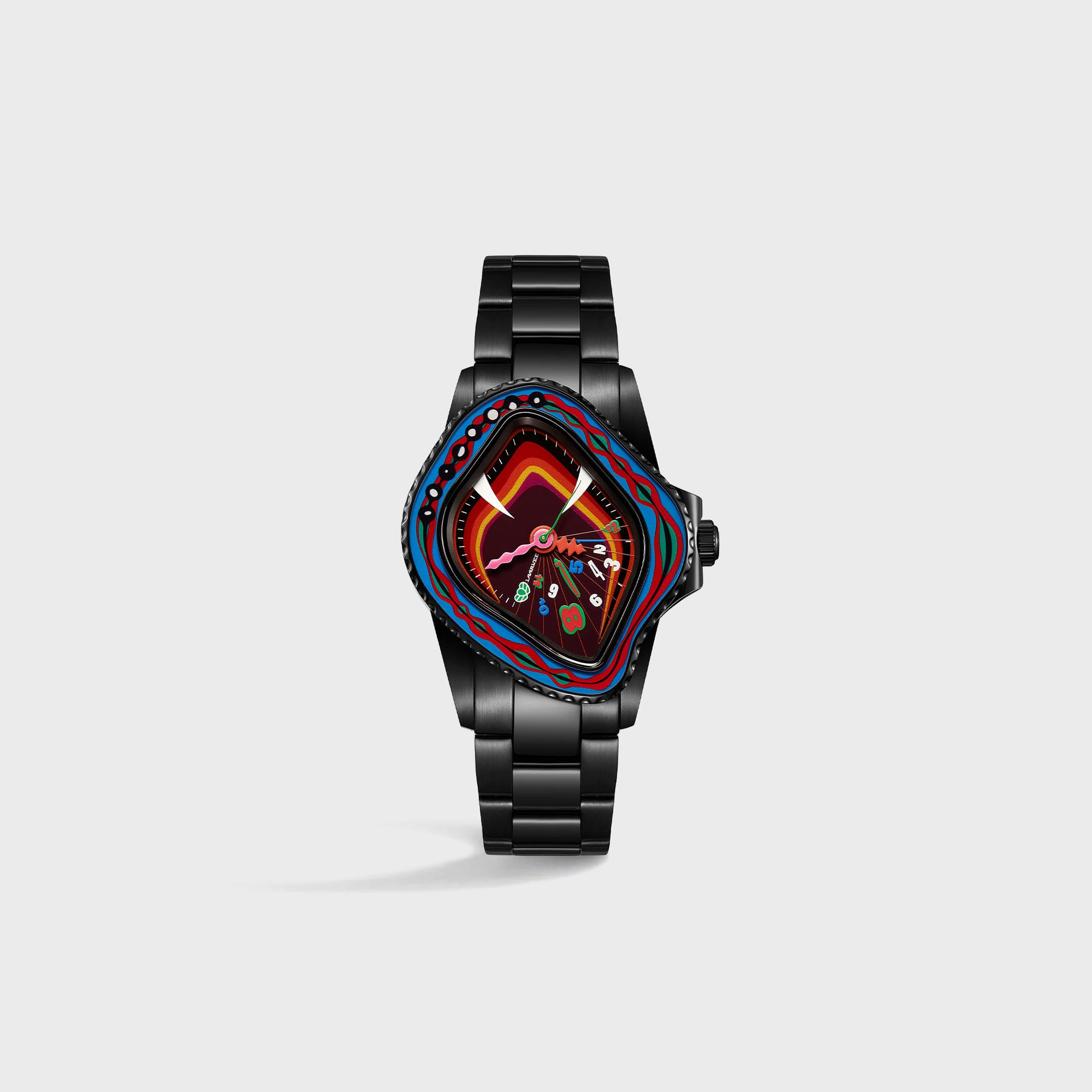 LAARVEE  PVD BLK - Sapphire Bezel / Multi Color Dial