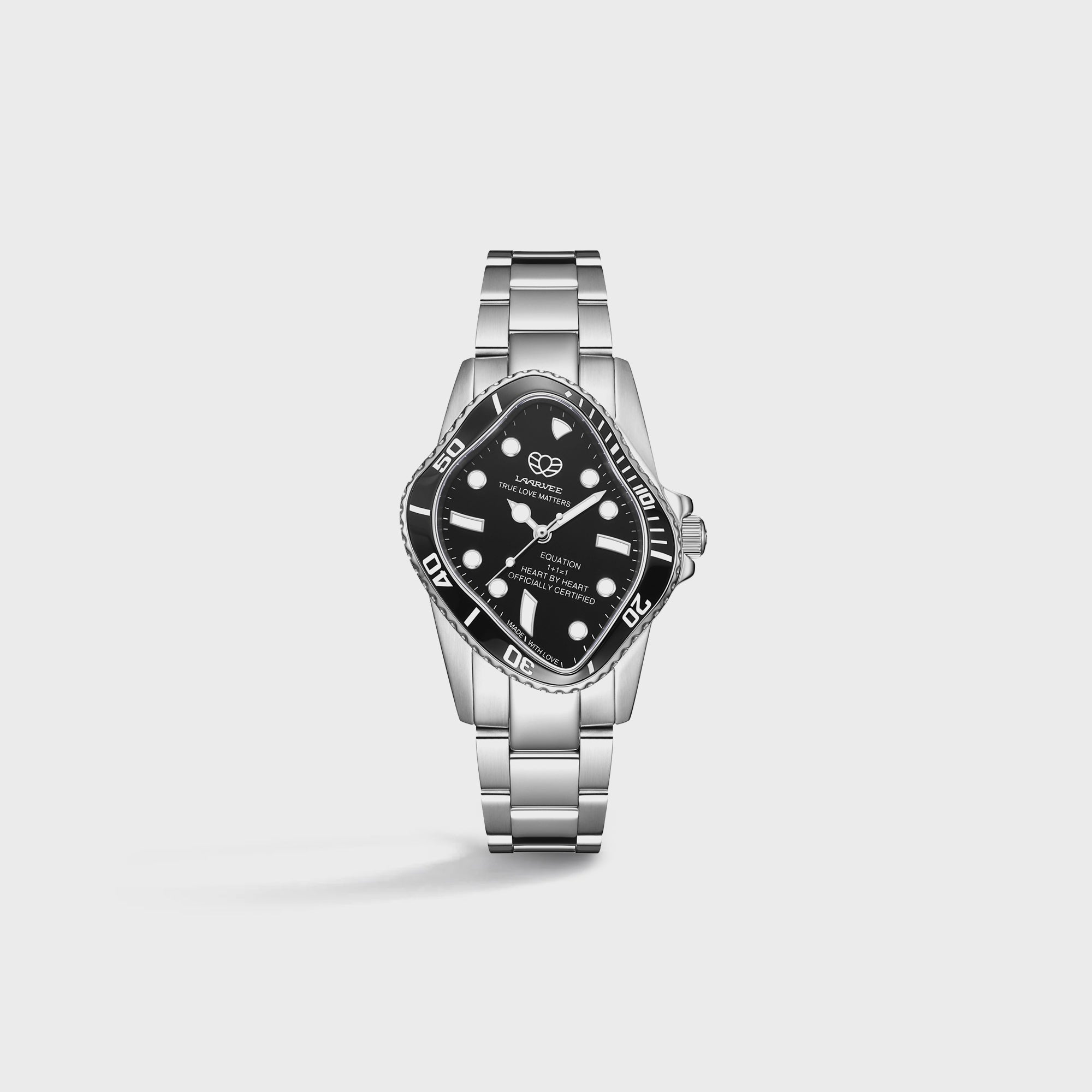 最終LAARVEE SGK001 BLACK TRANSLUCENT BEZEL LAARVEE EL LCD Digital Watch SGK001R-BLKSVRBLK