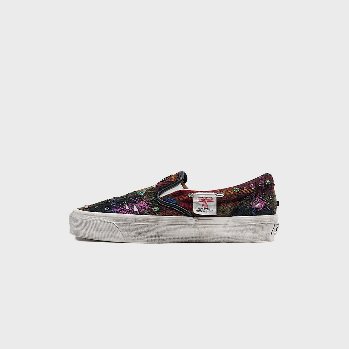 VANS x Harris Tweed® Premium Classic Slip-On - Tweed Red / Blue