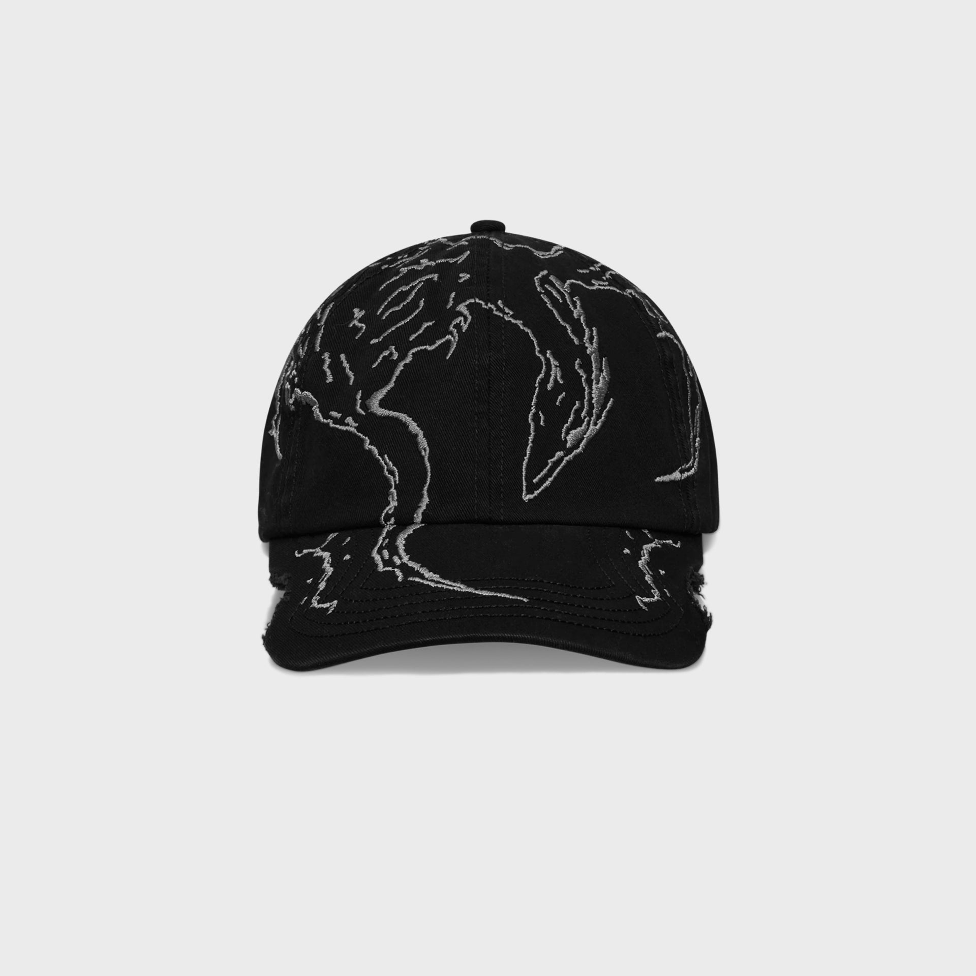 ROA Ryli Embriodered 6 Panel Cap - Black